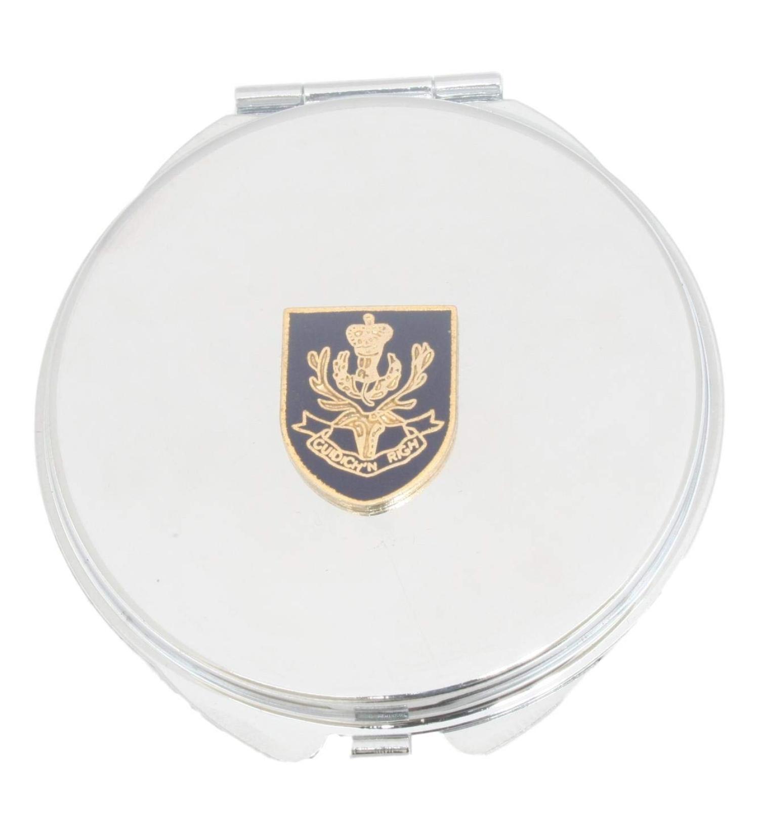 Queens Own Highlanders Compact Mirror Handbag Gift With Free Engraving ME34 - Buy Online on GoSupps.com