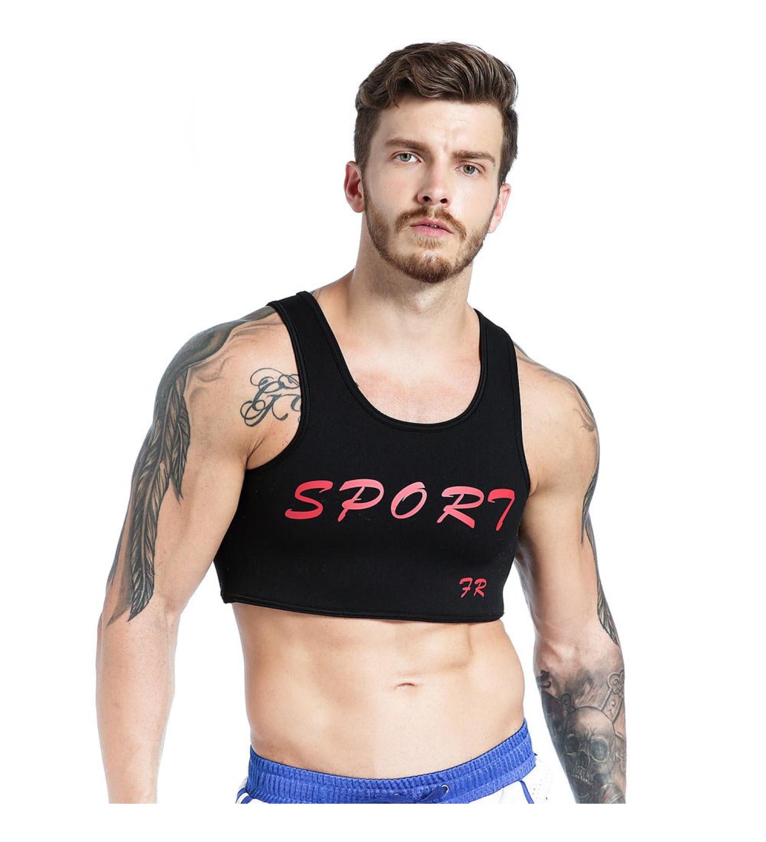IYUNYI Men's Neoprene Chest Support Brace Vest - M | Fitness Sports Injury Prevention & Recovery Gear - Buy Online on GoSupps.com