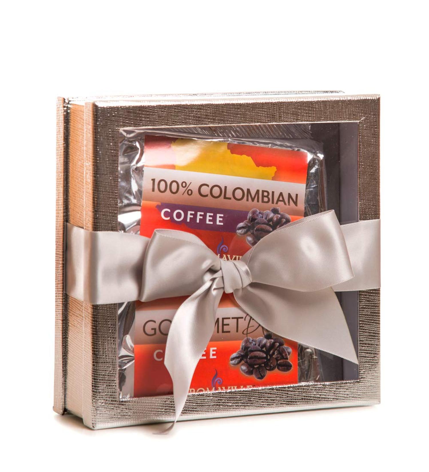 Gift House Gourmet Coffee Gift Set - Perfect Coffee Gift Basket for Coffee Lovers - Silver Coffee Sampler Gift Set - Buy Online on GoSupps.com
