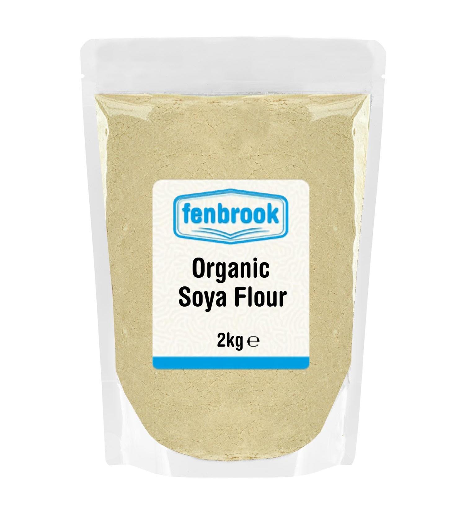 Organic Soya Flour 2kg | Certified Organic by Fenbrook Organic - Buy Online on GoSupps.com