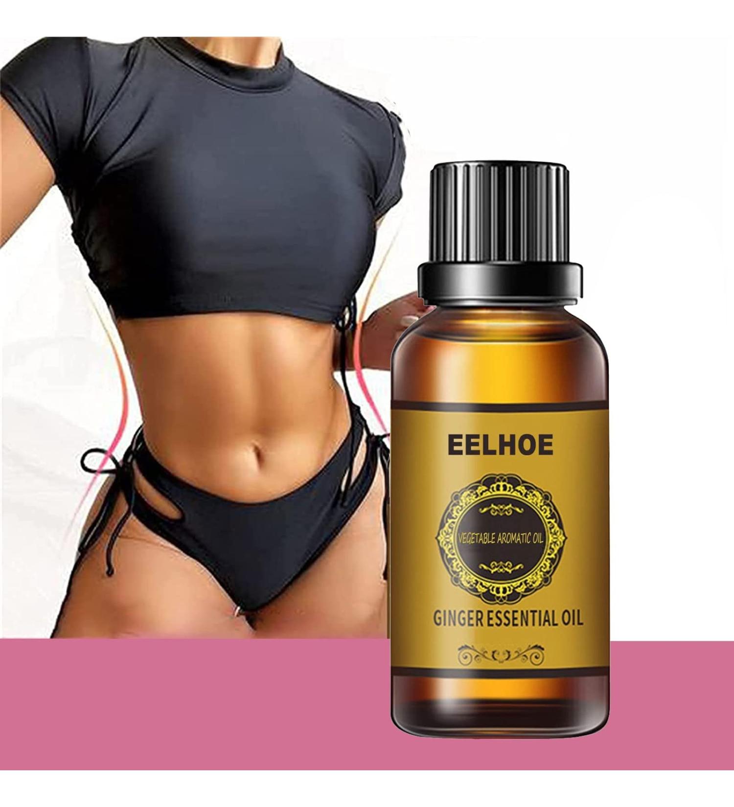 Anti-Cellulite Massage Oil - Natural Ginger Essential Oil for Weight Loss & Relaxation - Herbal Drainage Solution - Buy Online on GoSupps.com