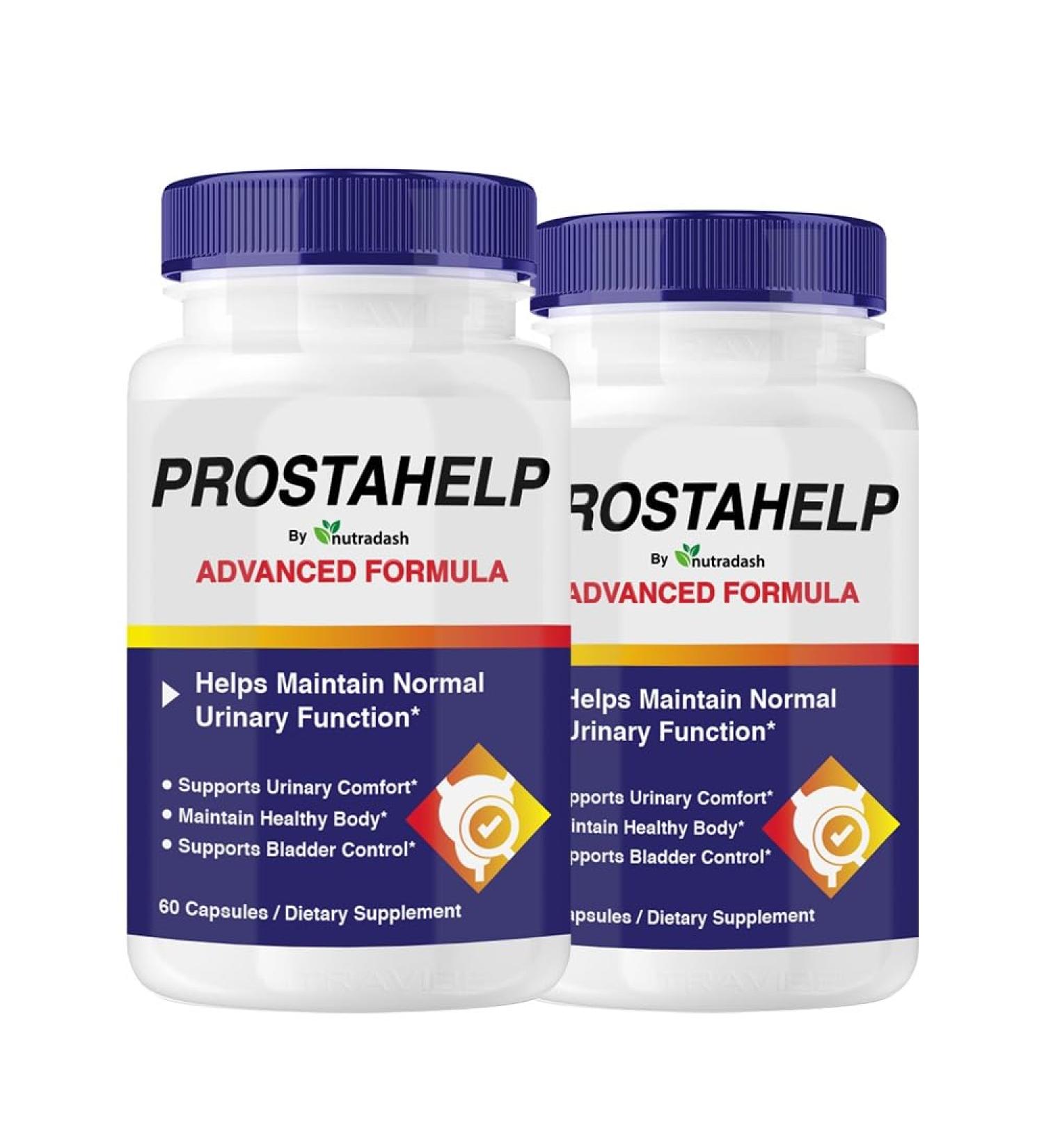 nutradash (2 Pack) Prosta Help Prostahelp Supplement Prosta Help Pills Prostahelp Capsules