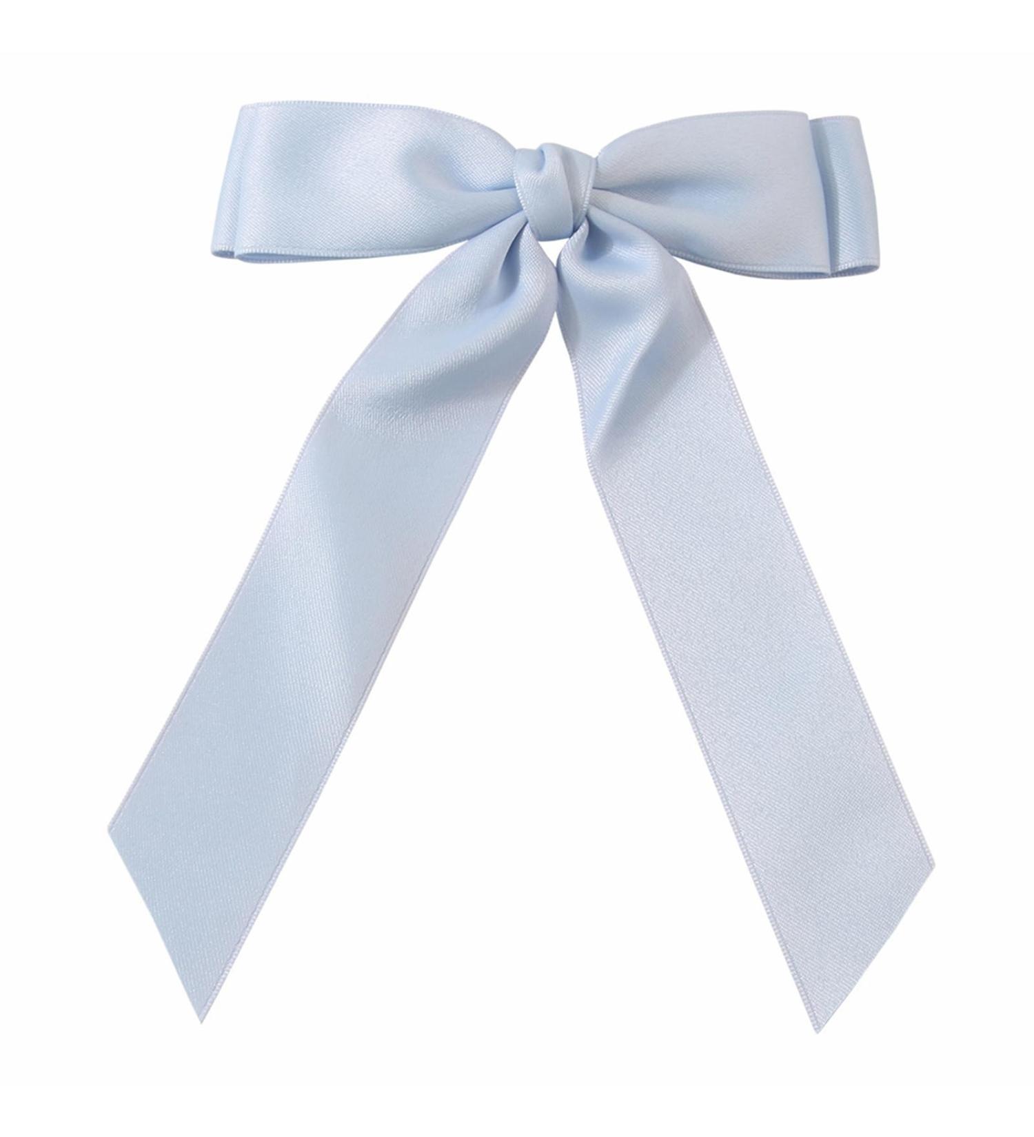 Long Ribbon Bowknot Hair Clip Hairpin Girl Hair Barrette Side Hair Bows Women Ponytail Holder Hair Accessories Party Girl Accessories Blue - Buy Online on GoSupps.com