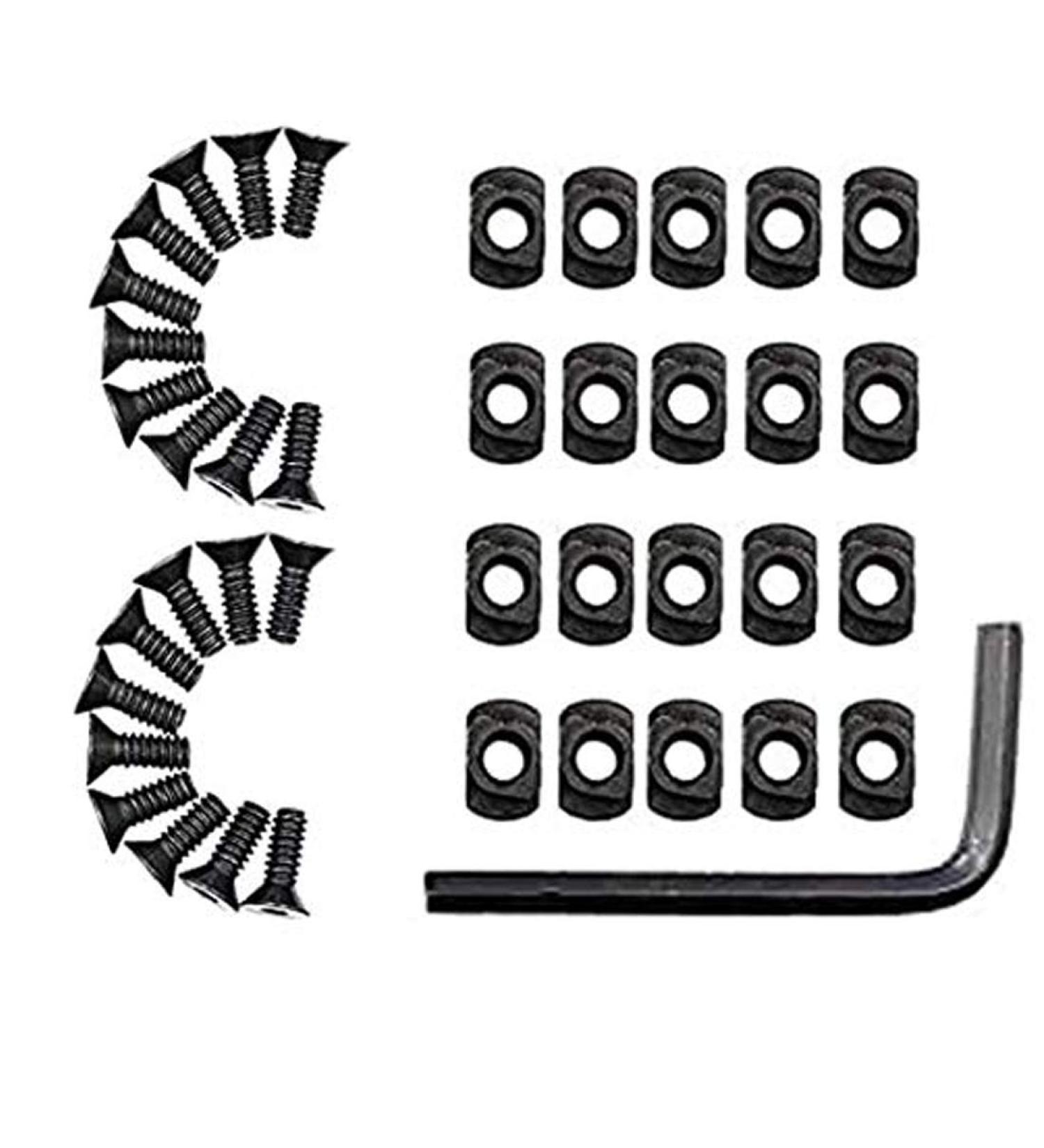 Gotical Replacement Screws mlok Rail T Nut Replacement 20 Screws Set of Screws