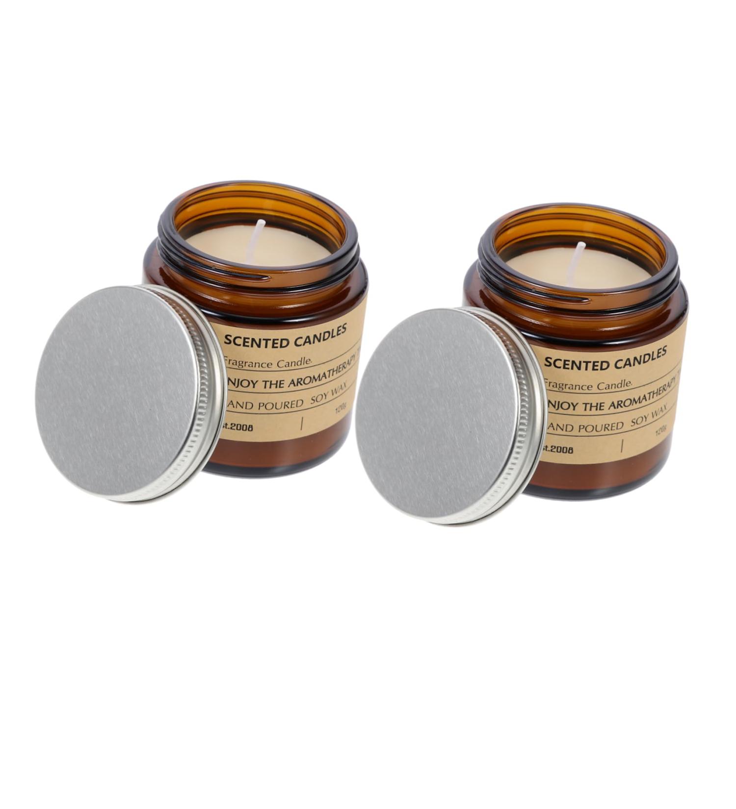 FRCOLOR 2pcs Christmas Scented Candles - Large Wedding Decor Soy Wax Home Accessories Perfect Holiday Scents - Buy Online on GoSupps.com