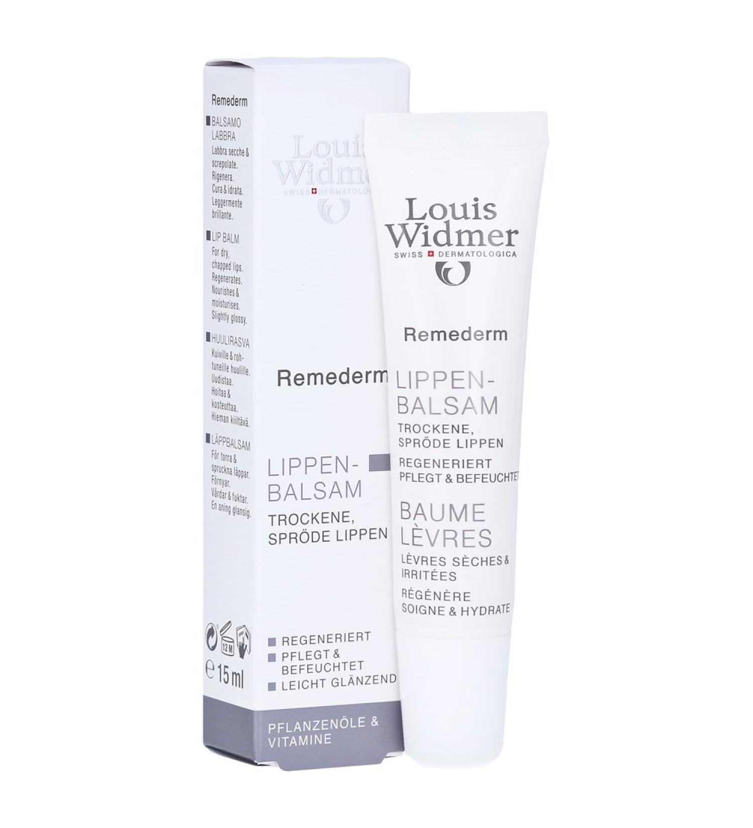 Louis Widmer Remederm lip balm lightly perfumed 15 ml
