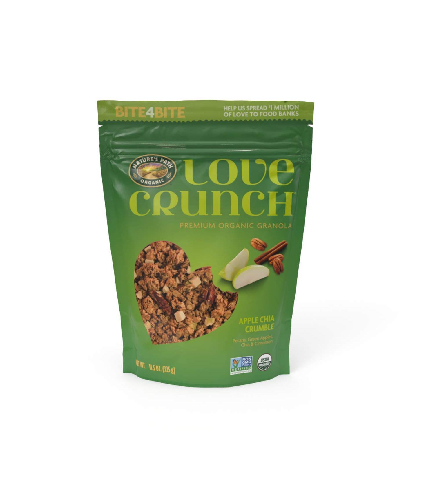 Nature's Path Love Crunch Organic Granola - Apple Chia Crumble, 11.5 oz | Premium Snack - Buy Online on GoSupps.com