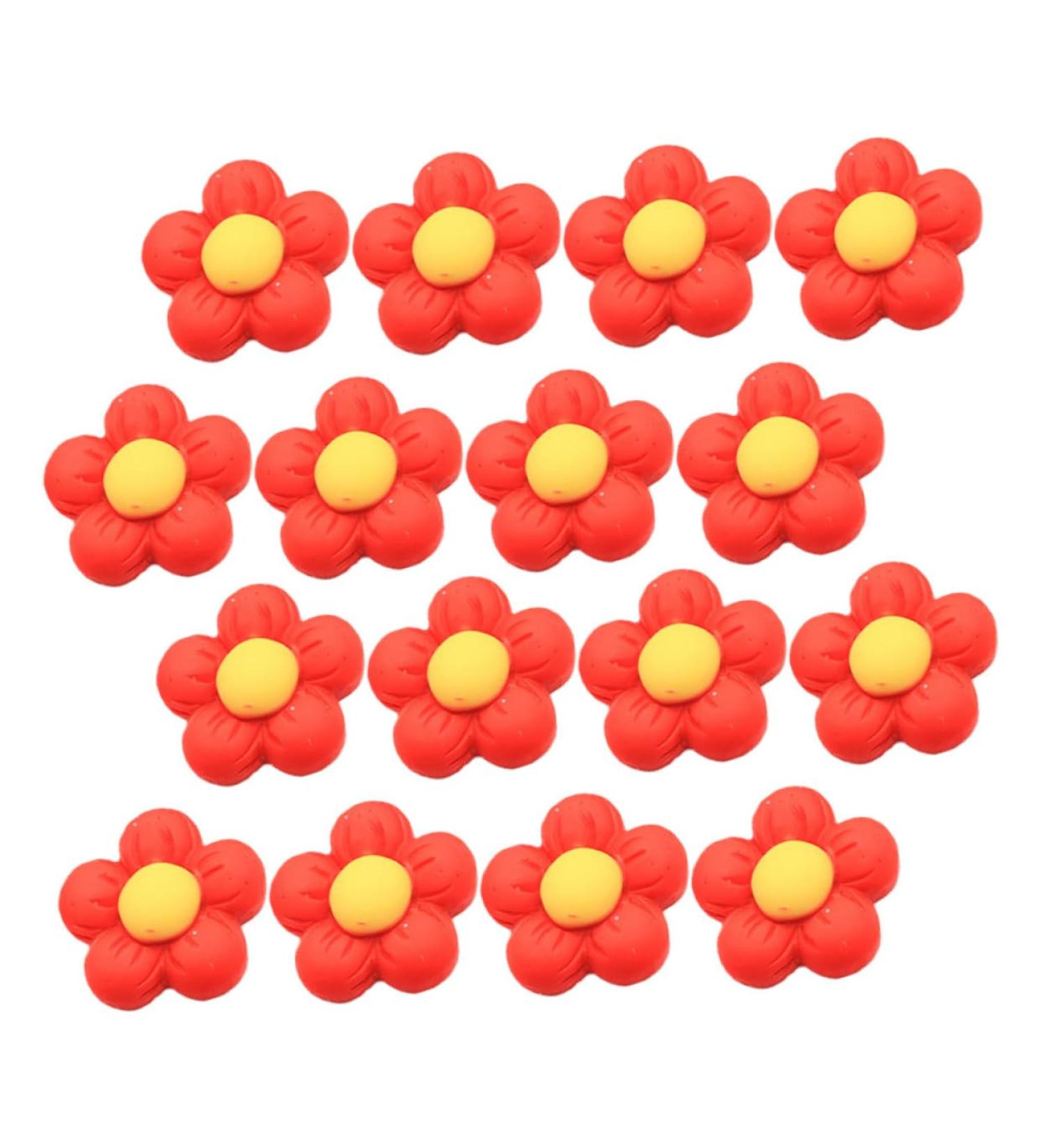 40pcs Diy Accessories Bobby Pins Decorative Hair Pins Decorative Diy Phone Case Decor Resin Phone Case Accessories Resin Crafts Ornament Wedding Jewelry Resin Cabochons Flatback 2.7x2.7x0.7cm Red - Buy Online on GoSupps.com