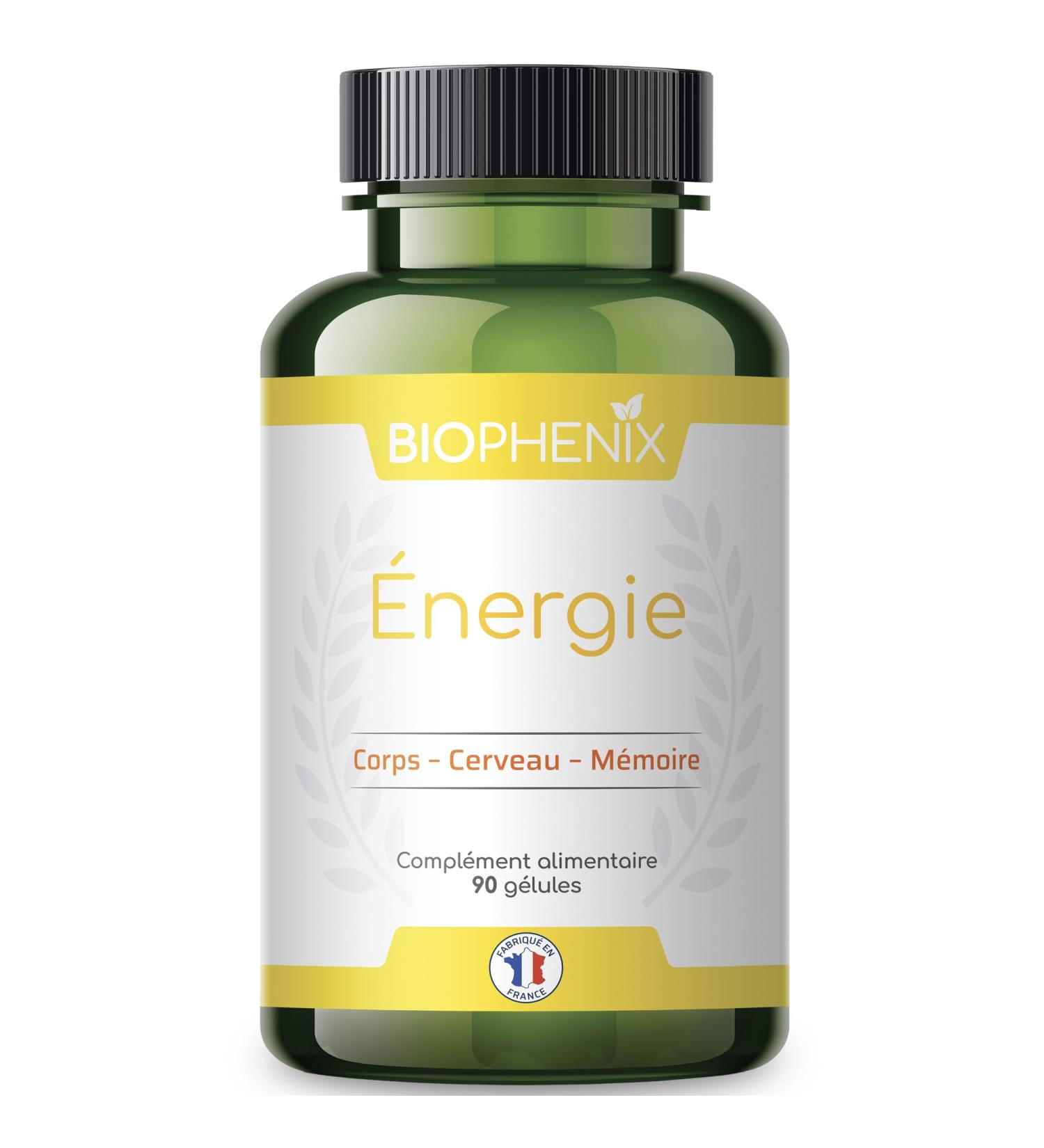 Bioph nix Energie 90 capsules - 100% natural food supplement - D-Serine Adenosine triphosphate (ATP) and Coenzyme Q10 - - Buy Online on GoSupps.com