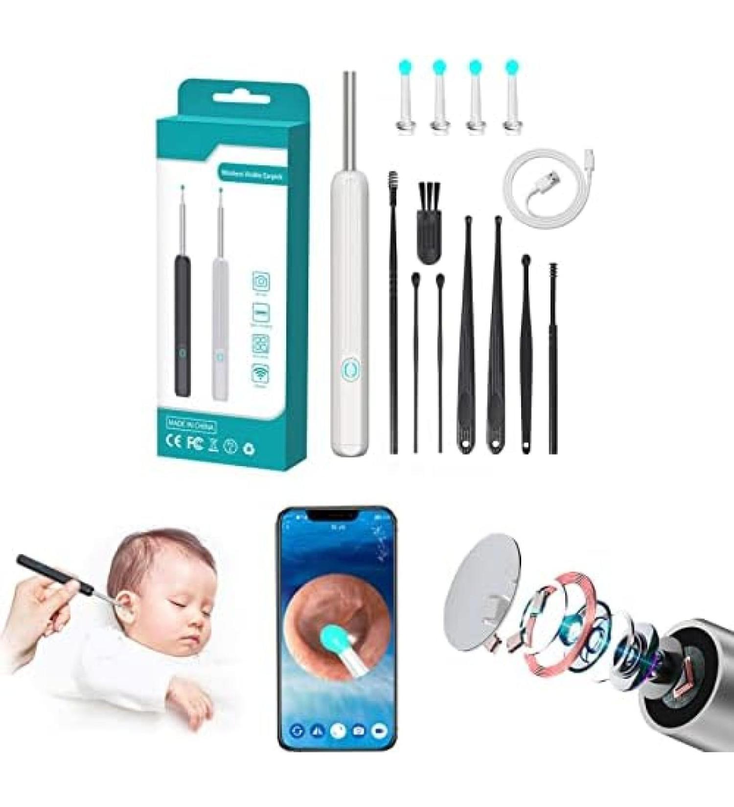 Songyudiyi Wi-Fi Ear Wax Removal Spoon - Otoscope-Endoscope Cleaner Set for Effective Ear Wax Removal | Collector88 - Buy Online on GoSupps.com