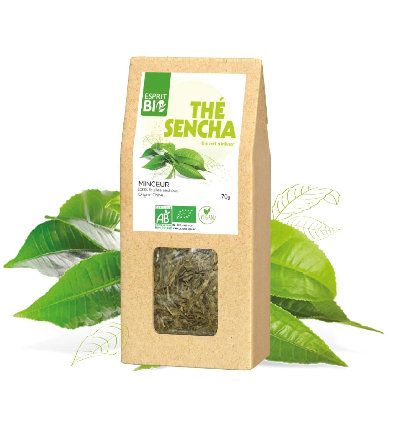 Esprit Bio Esprit Bio - Organic Sencha Green Tea for Infusion - Loose Leaf - 70g - Helps with Lipid Breakdown