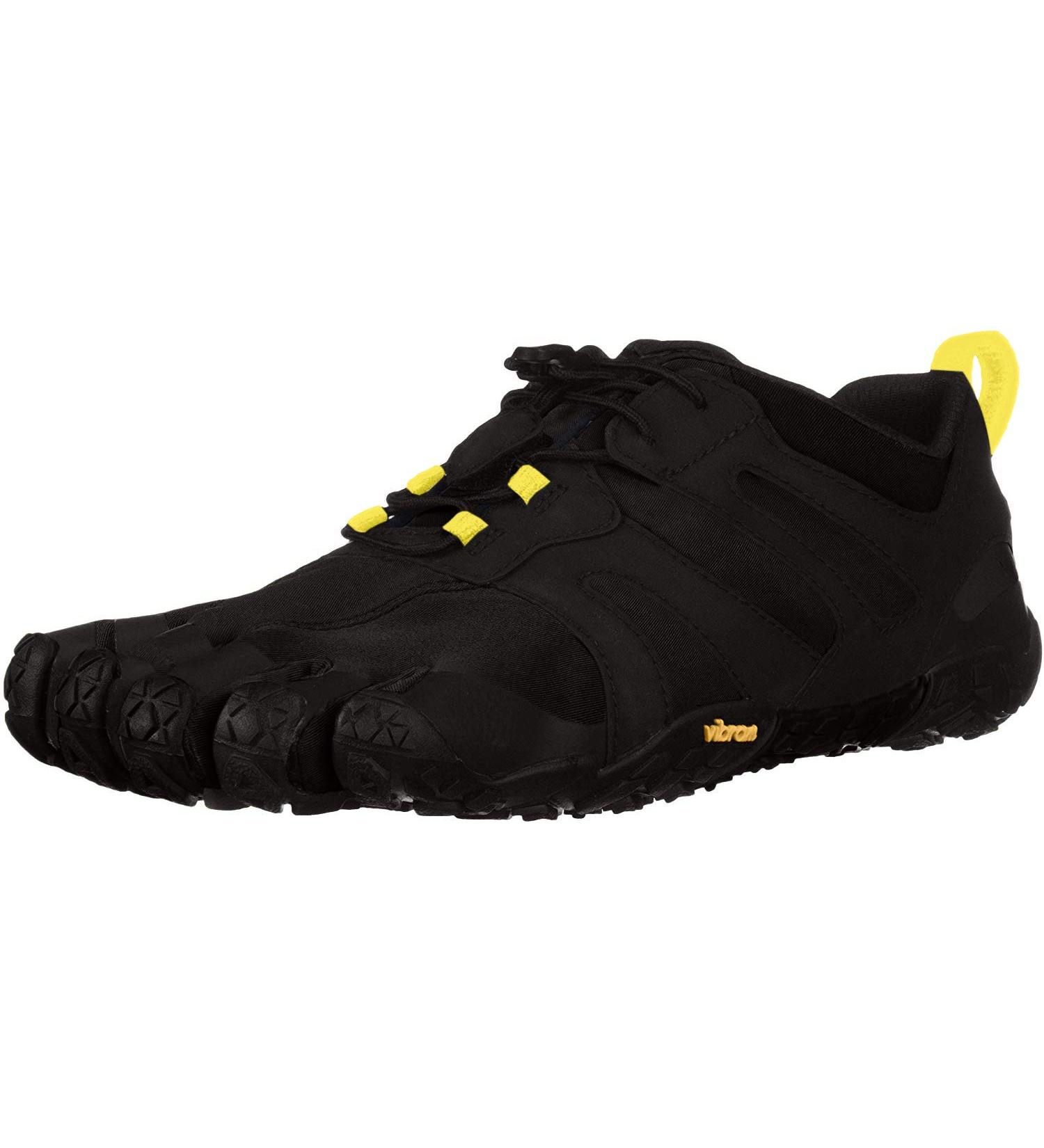 Vibram Men's V-Trail 2.0 Trail Running Shoes - 41 EU - Black/Black/Yellow - International Shipping Available - Buy Online on GoSupps.com