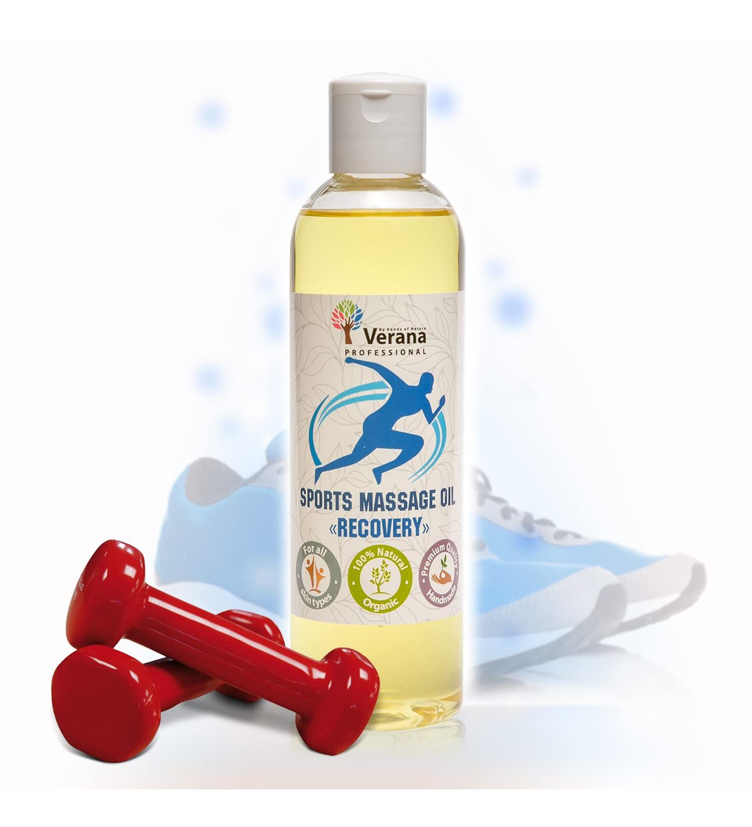 Verena Sport Massage Oil with Arnica Aloe & Calendula - Boost Joint & Muscle Recovery for Training & Sports - Buy Online on GoSupps.com