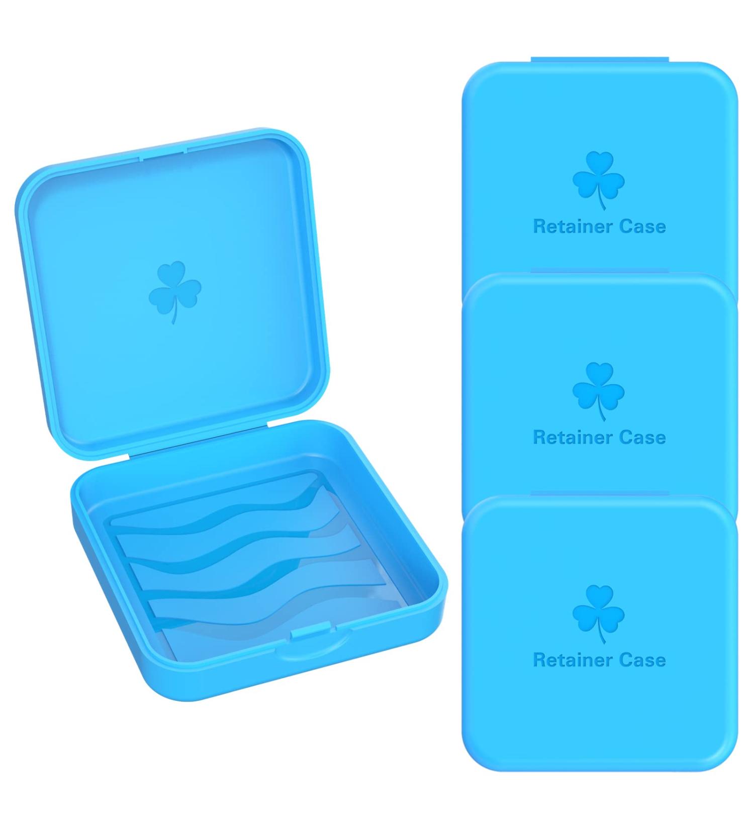 Buy Blue Dento Box - 4-Piece Orthodontic & Bite Splint Box for Night Guards | International Shipping Available - Buy Online on GoSupps.com