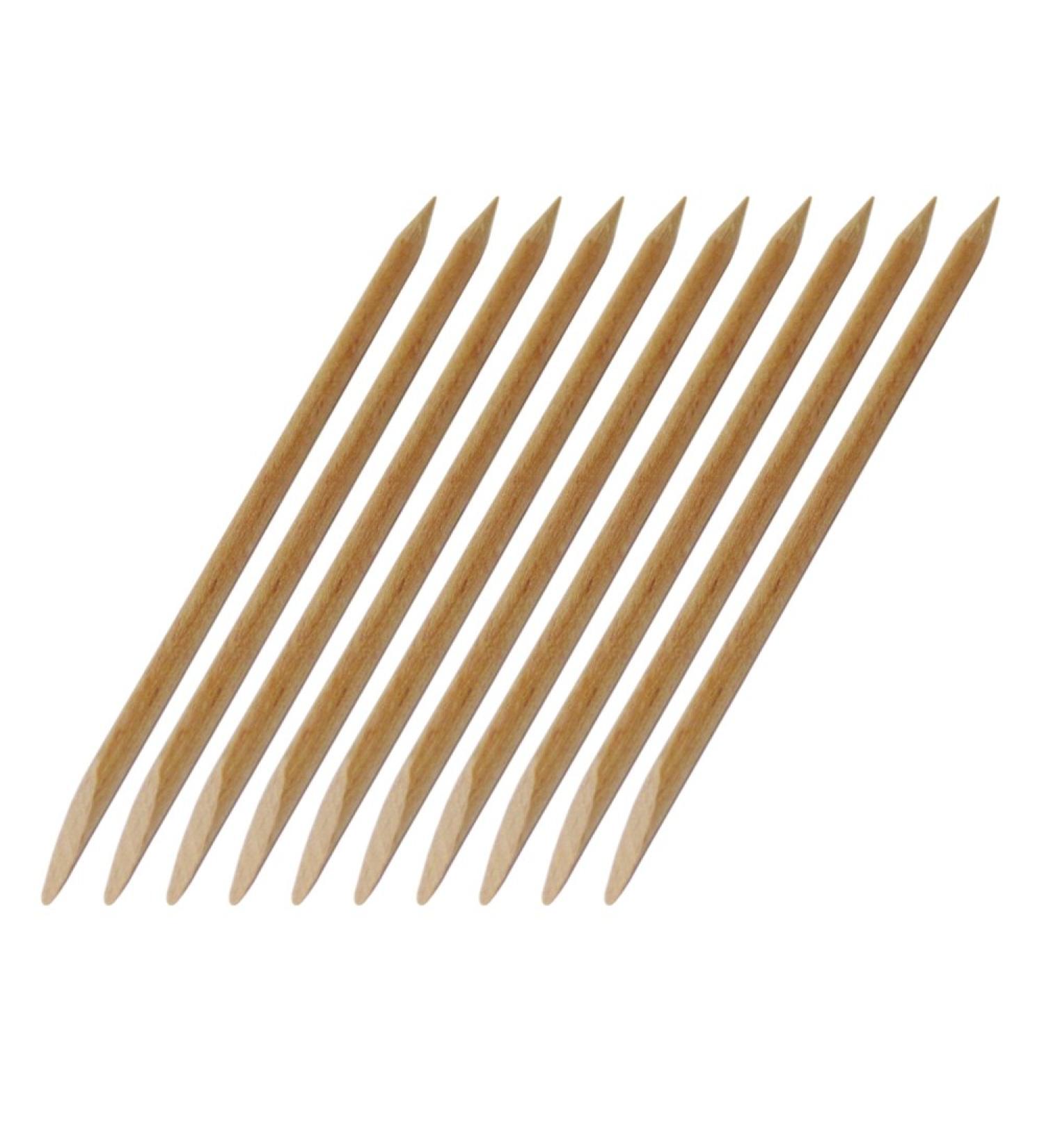 10 rosewood sticks manicure sticks hoof sticks made from Bavarian beech - 120mm long - 4mm