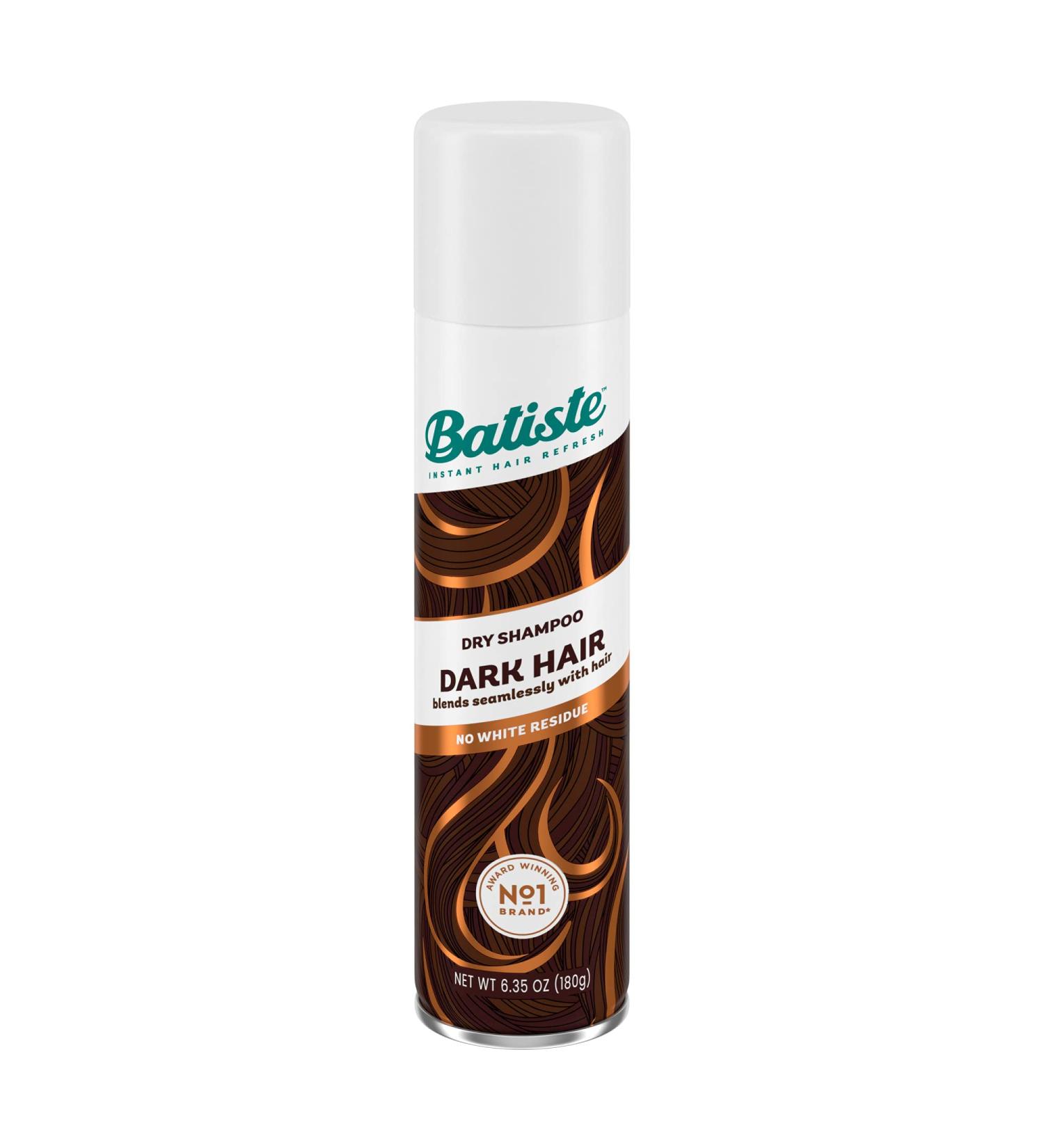 Batiste Dry Shampoo for Dark Hair 6.35 OZ - Absorbs Oil, Adds Texture & Body - Waterless Shampoo - Pack of 1 - Buy Online on GoSupps.com