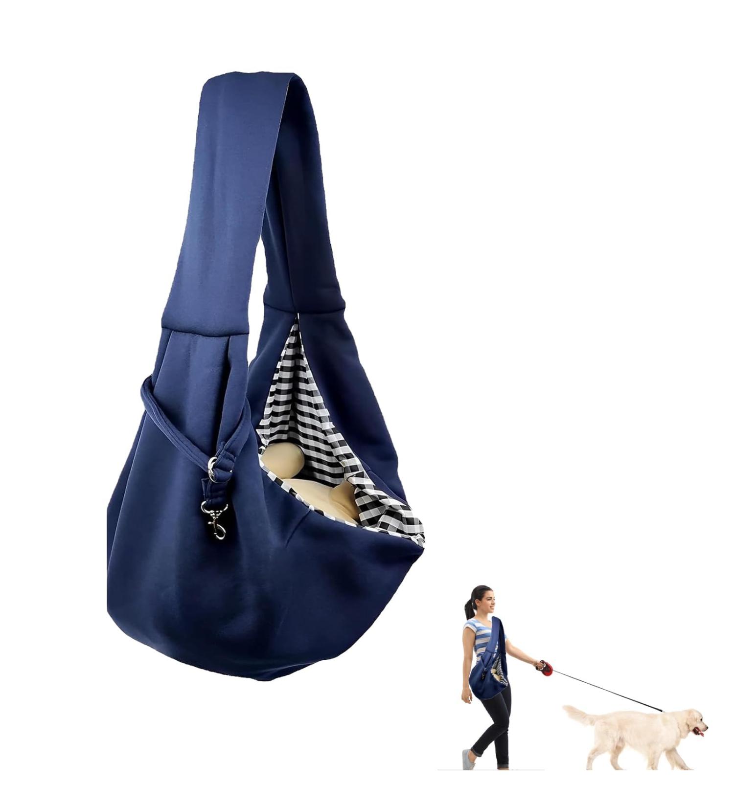 Puppy Sling Dog Sling Dog Carry Bag Puppy Carrier Dog Slings for Small Dogs Cat Sling Pet Sling Adjustable Reversible Pet Sling Carrierfor Small Medium Dogs Hands-free Sling Cat Bag Protect(dark Blue) - Buy Online on GoSupps.com