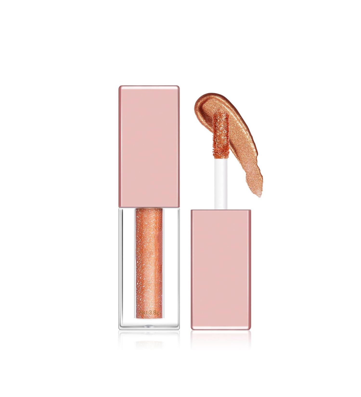 Liquid Eyeshadow 38g Sparkling Eyeshadow Liquid Pearlescent Eyeshadow Nonsmudge Waterproof and Long Lasting Bronze Gold - Buy Online on GoSupps.com