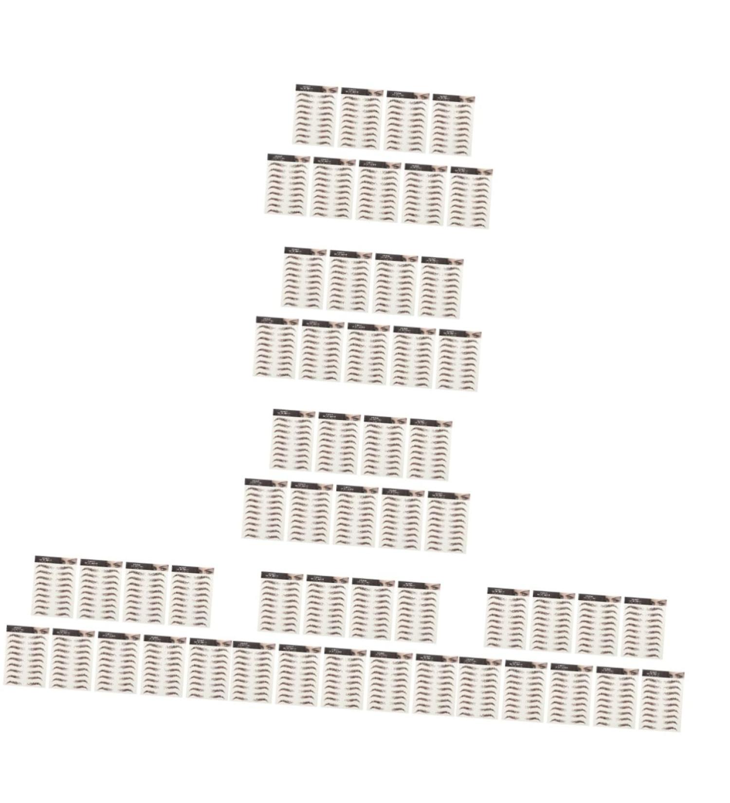Beavorty 54 Sheets waterproof eyebrow stickers waterproof stickers Eyebrow Transfer Sticker tattoo stickers - Buy Online on GoSupps.com