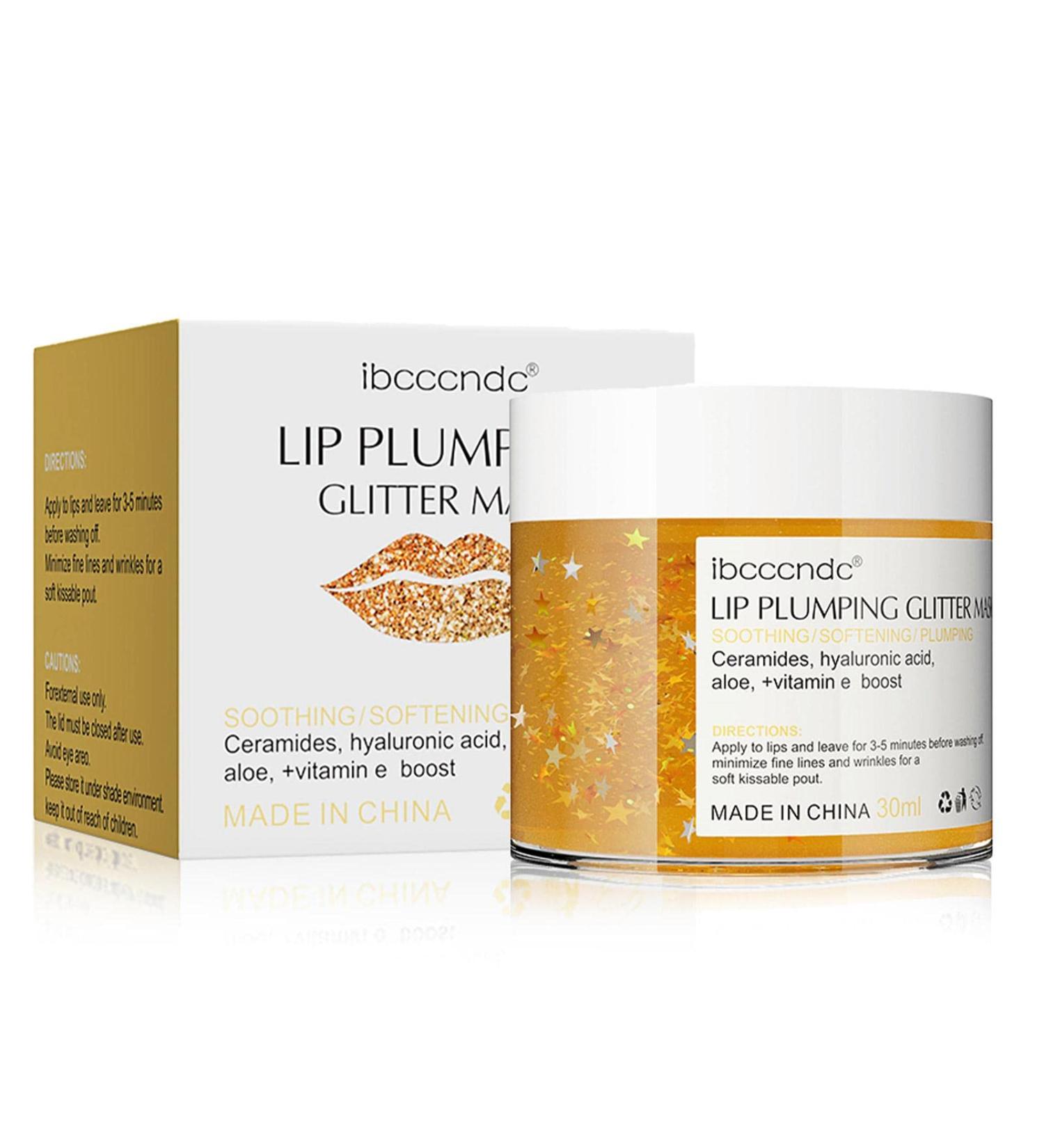 Glitter Oil For Lip | Natural Lip Plumping Oil For Day And Night Use Lip Plumping Gloss With Glitter To Bring Extra Shine And To Your Lips For Parties Clubs Cyhamse Yellow - Buy Online on GoSupps.com