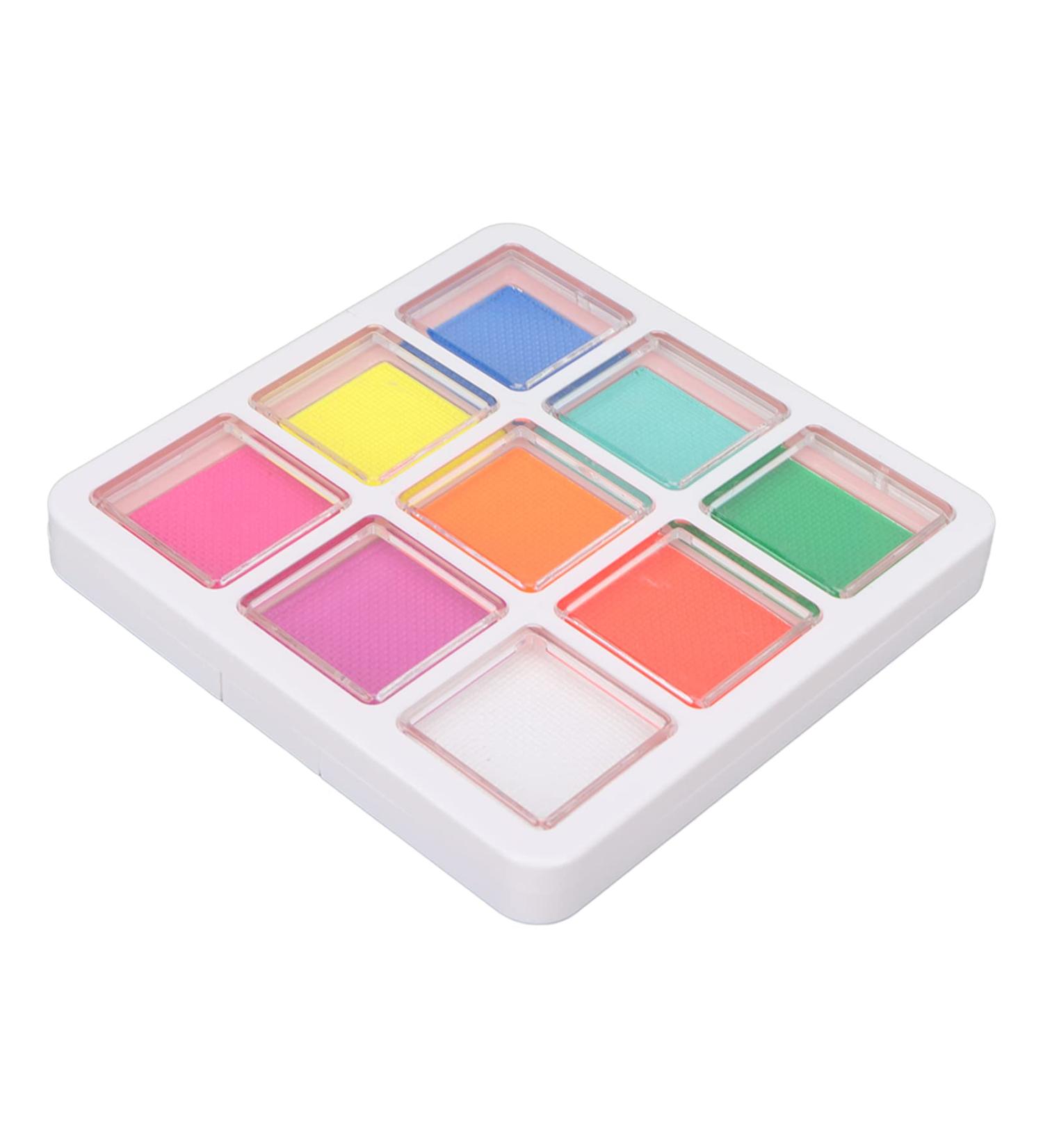 9 Colors Face & Body Paint Palette | Quick-Drying Bright Colors Art Kits for All Skin Types - Buy Online on GoSupps.com
