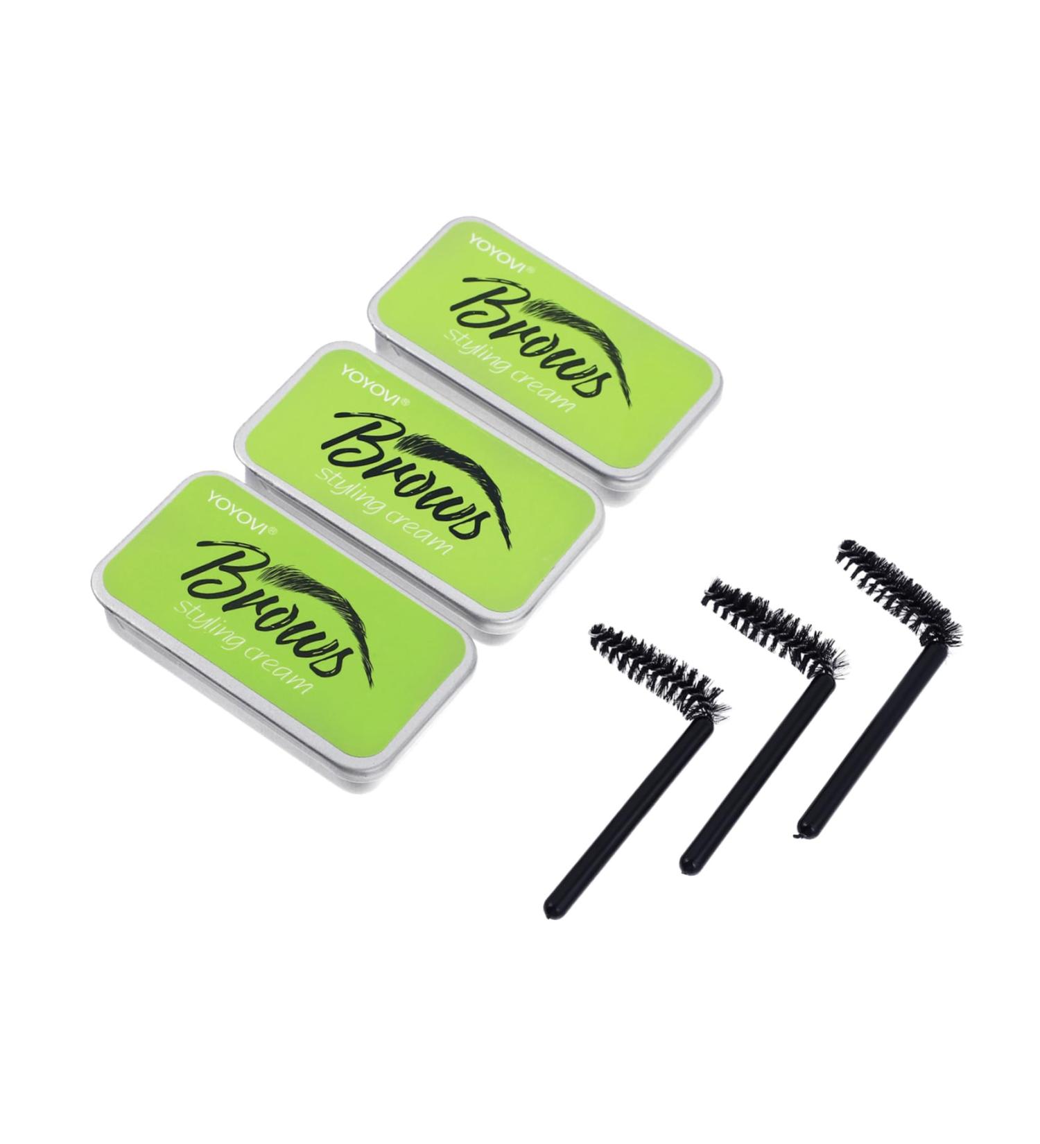 VINTORKY 3 Sets Natural Mascara Eyebrow Soap Kit Brows Eyebrow Styling Cream Brows Styling Soap Gel Texture - Buy Online on GoSupps.com