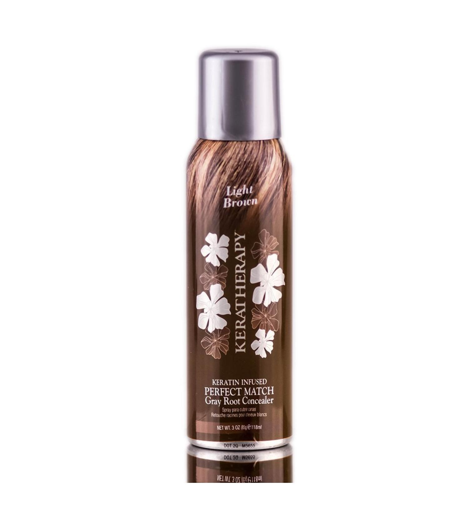 Diora Keratherapy Keratin Infused Perfect Match Root Concealer - Light Brown - 3 oz
