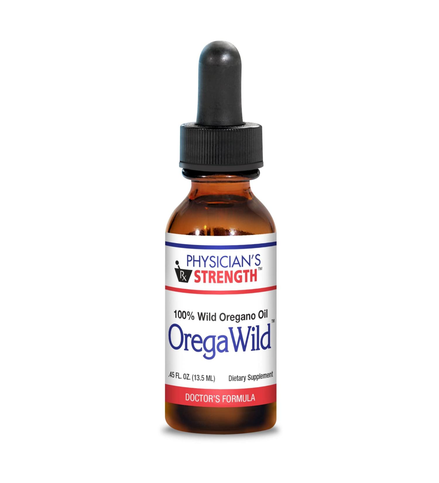 Physician's Strength OregaWild - 13.5 mL - 100% Wild Oregano Oil - 216 Servings - Buy Online on GoSupps.com