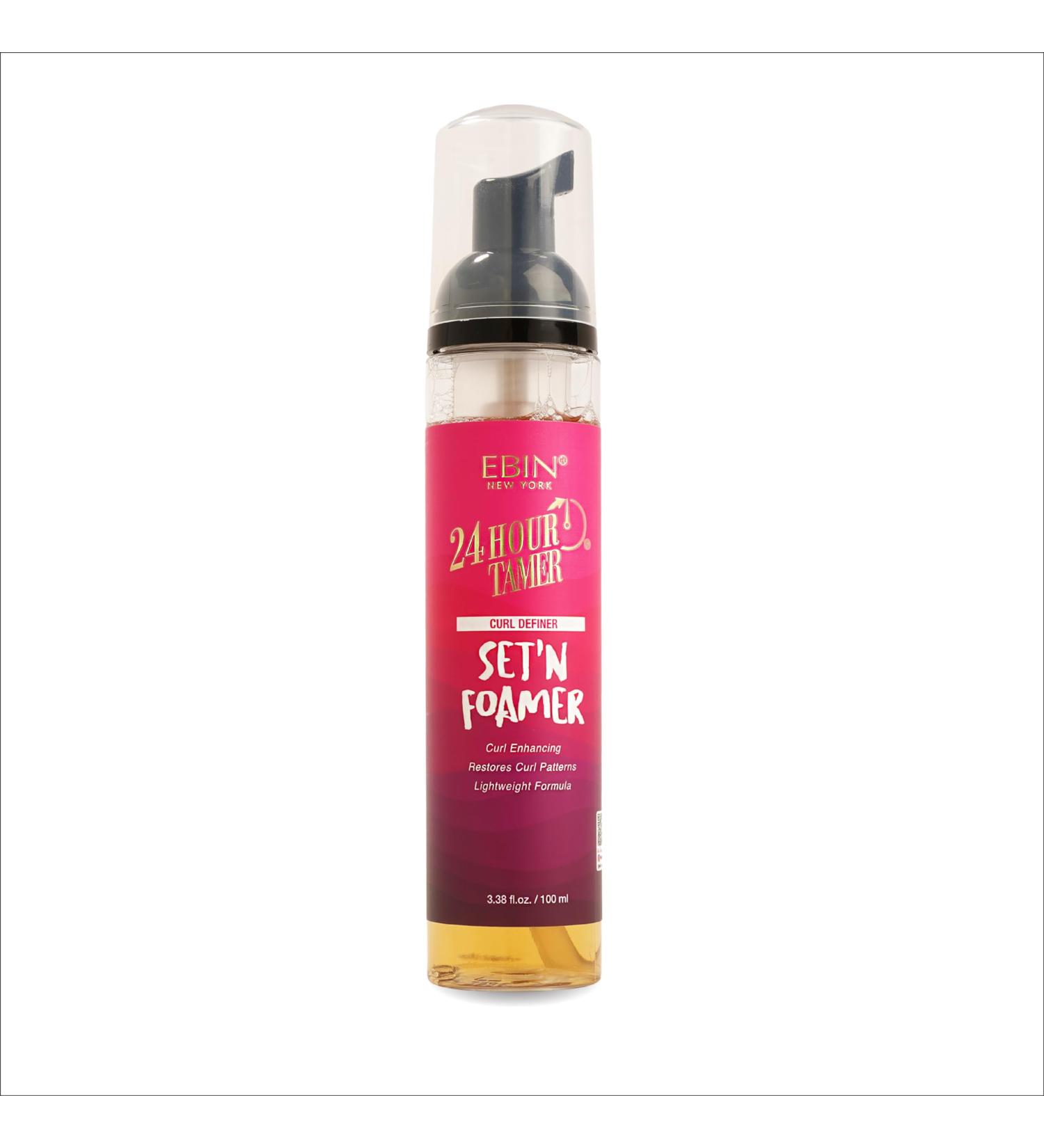 24 Hour Tamer Set'n Foamer Curl Definer 3.38oz/ 100ml - Define Curls & Waves Enhance Volume & Shine Soft Finish with Lightweight Texture Restoring Curl Patterns Nourishes Curls No Flake 3.38 Fl Oz (Pack of 1) Curl Definer - Buy Online on GoSupps.com