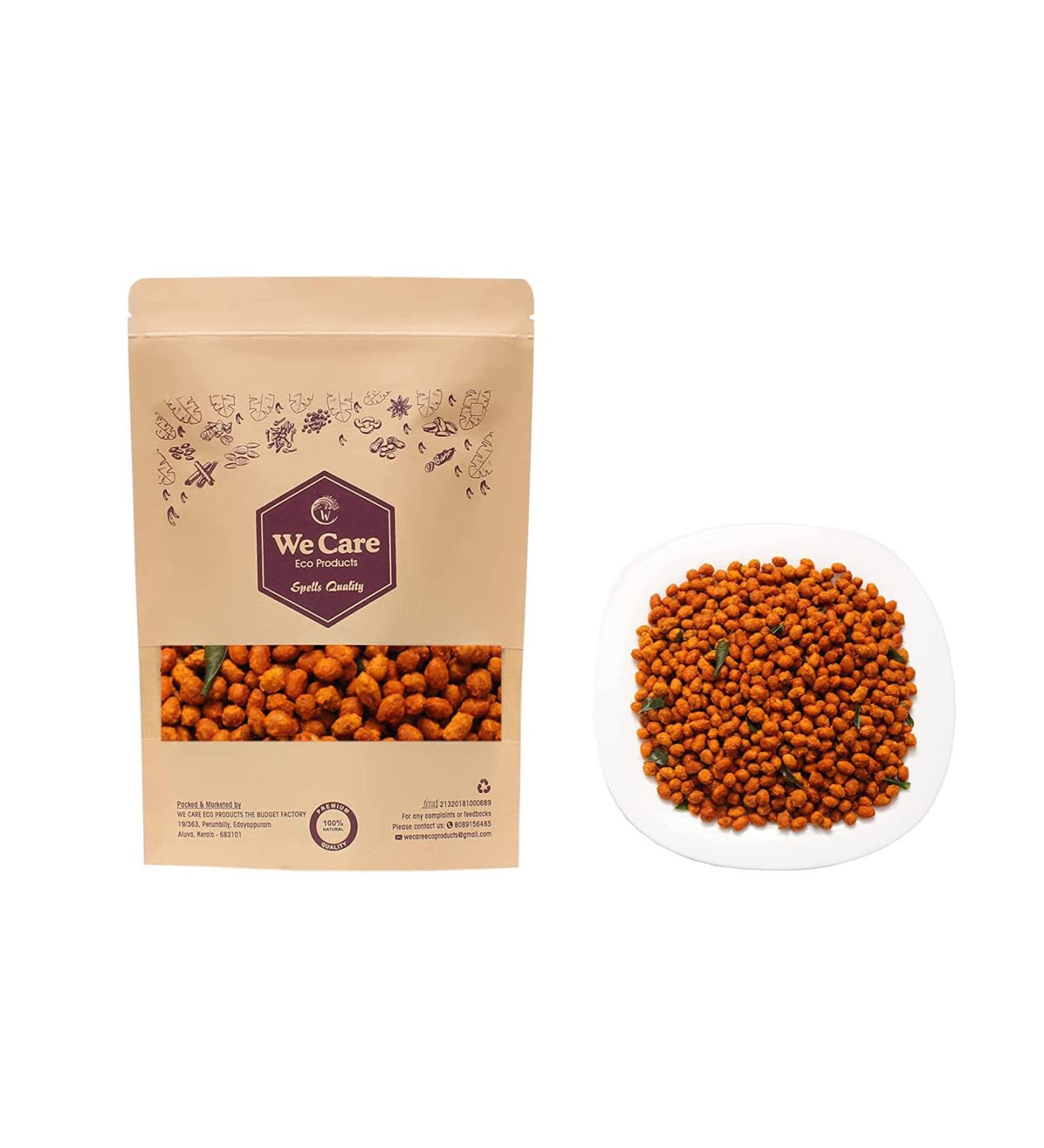 We Care Eco Products Roasted with Masala Coated Peanut Kerala Style Homemade (350g)