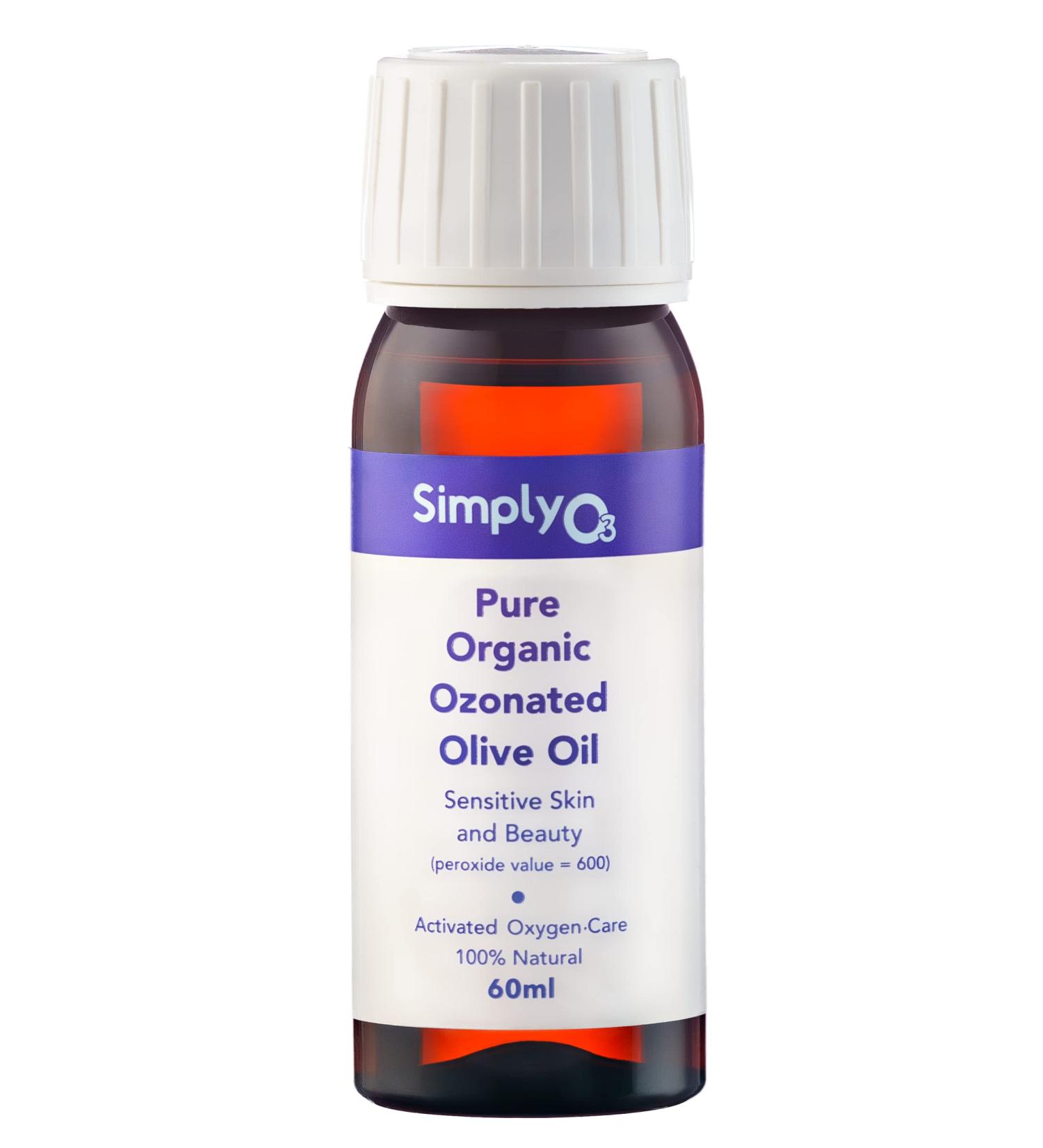 Pure Organic Ozonated Olive Oil 600 Peroxide - Acne Anti-Aging Wrinkles Relief for Sensitive Skin | Made in Spain - Buy Online on GoSupps.com