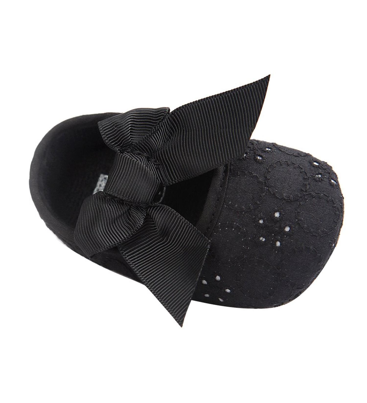 LACOFIA Baby Girls Christening Shoes | Anti-Slip Soft Sole Prewalkers 6-12 Months | Black - Buy Online on GoSupps.com