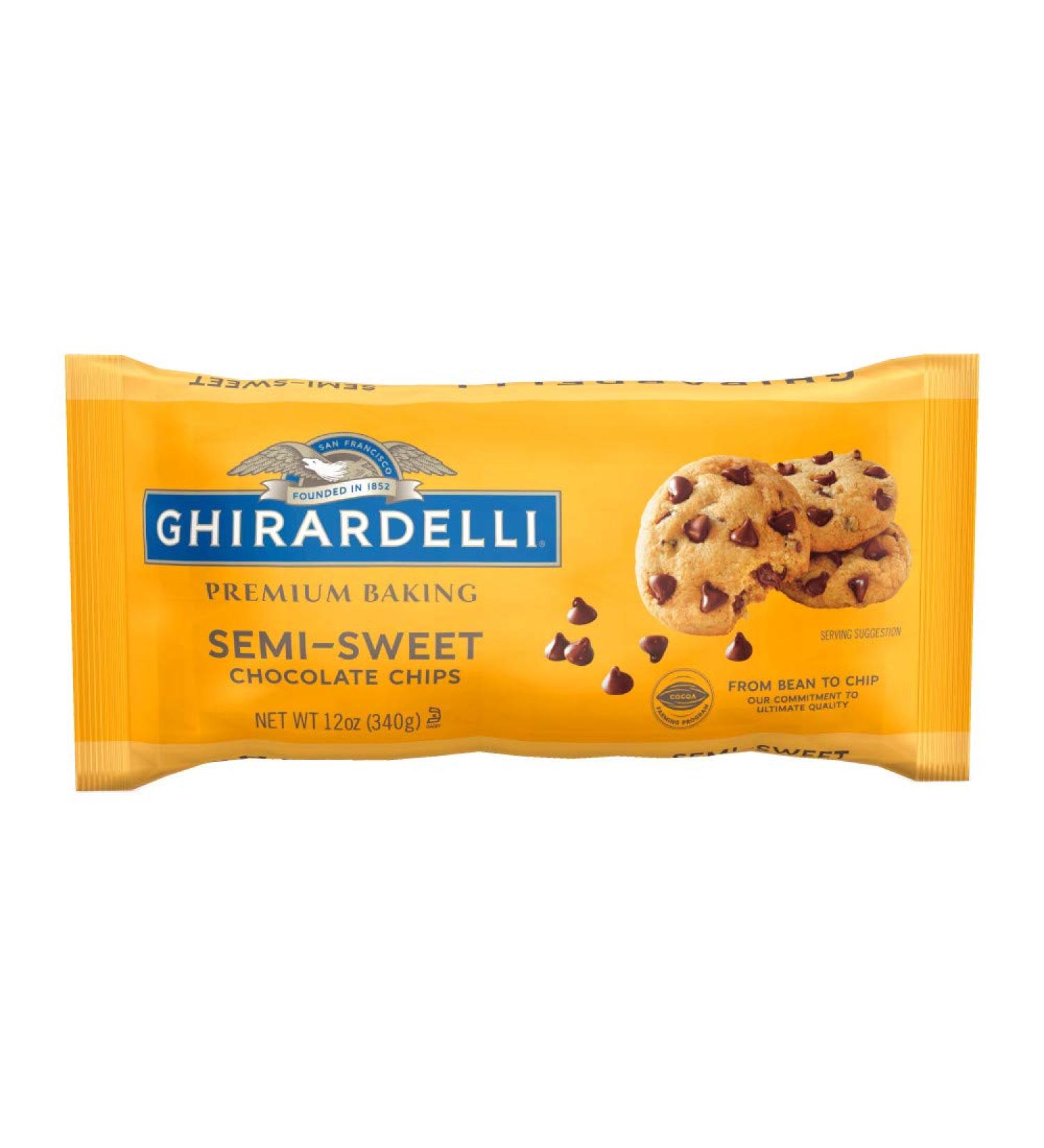 Ghirardelli Semi-Sweet Chocolate Baking Chips 12 oz - Pack of 6 | Premium Quality - Buy Online on GoSupps.com