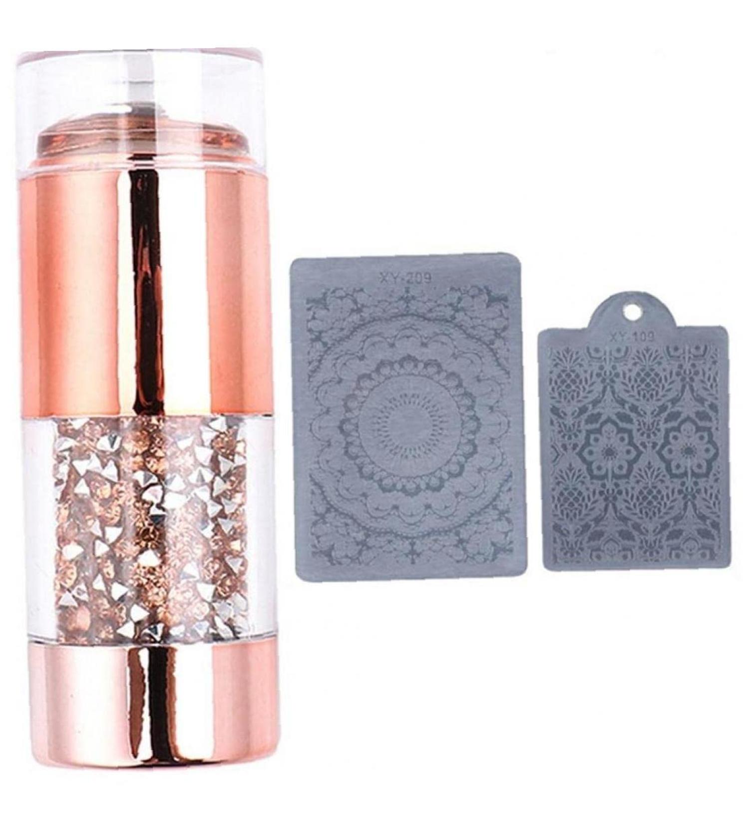 Onsinic Nail Art Stamper & Scraper - Double Head Silicone Stamp for DIY Nail Designs | International Shipping Available - Buy Online on GoSupps.com