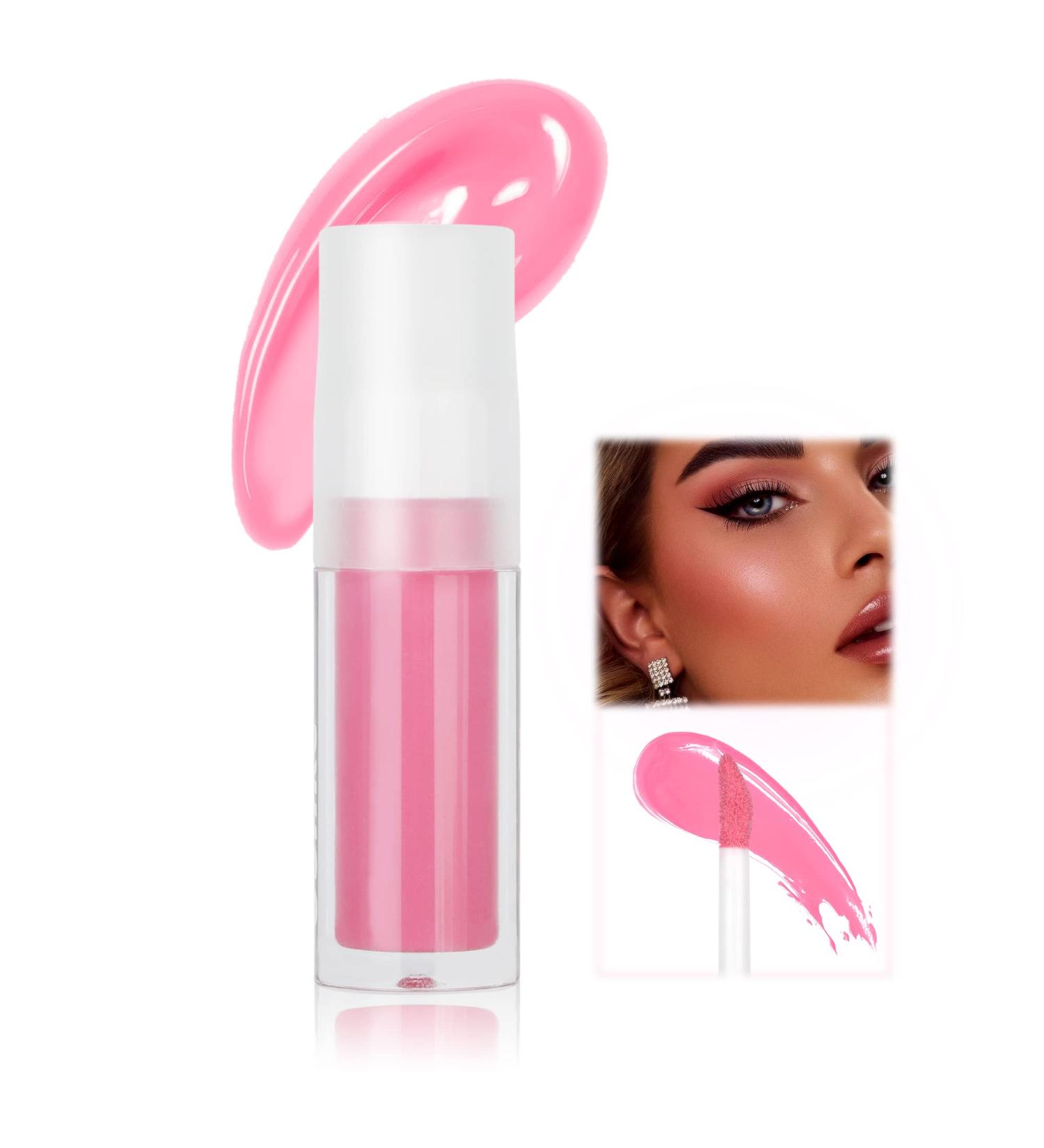 Korean Soft Cream Liquid Blush - Dewy Finish, Natural Look, Long-lasting and Highly Pigmented Pink Temptation - Buy Online on GoSupps.com