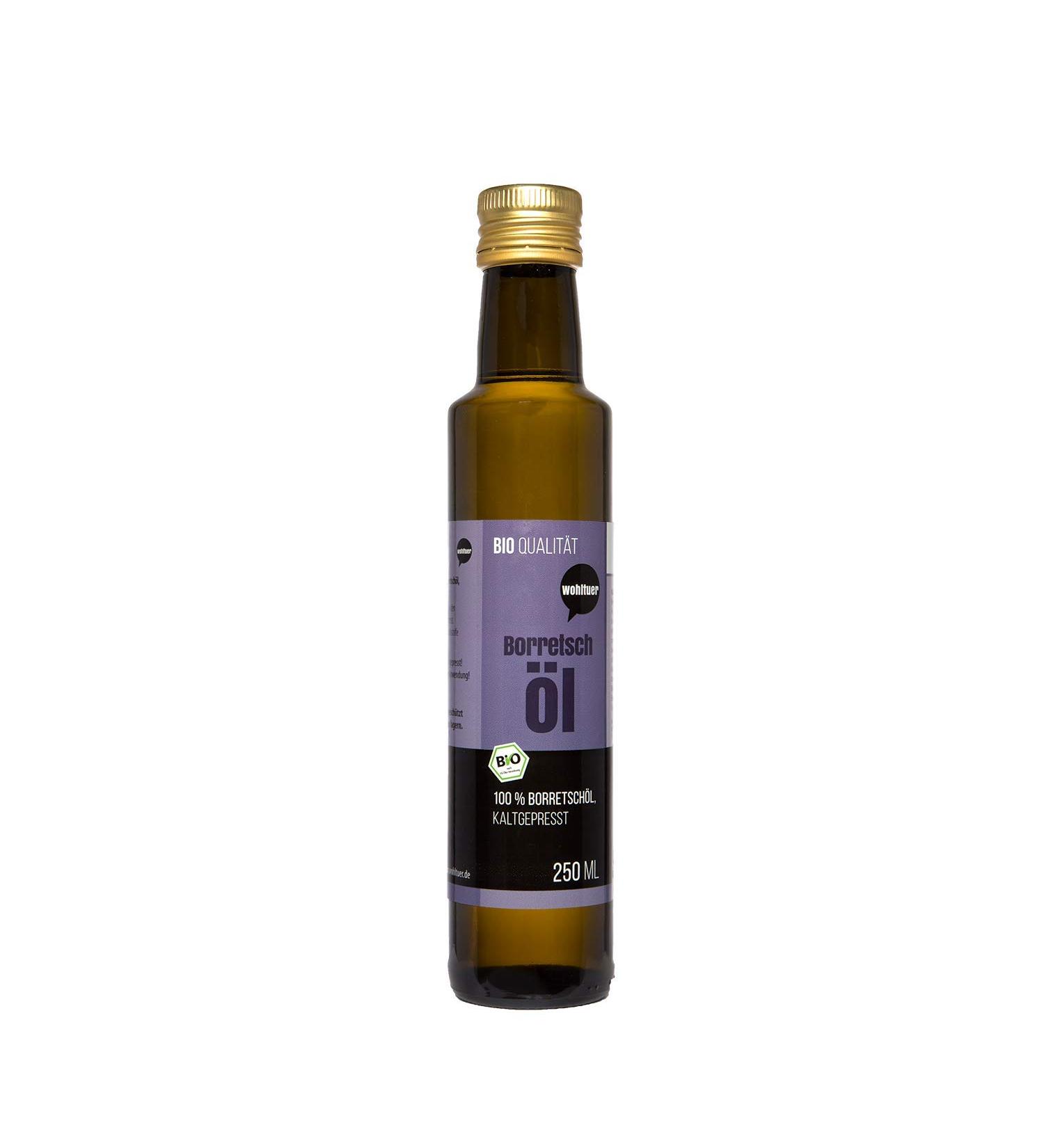  Wohltuer Organic Borage Oil 250 ml Pressed Native and 100% Pure Pure Nature (250 ml) - Buy Online on GoSupps.com