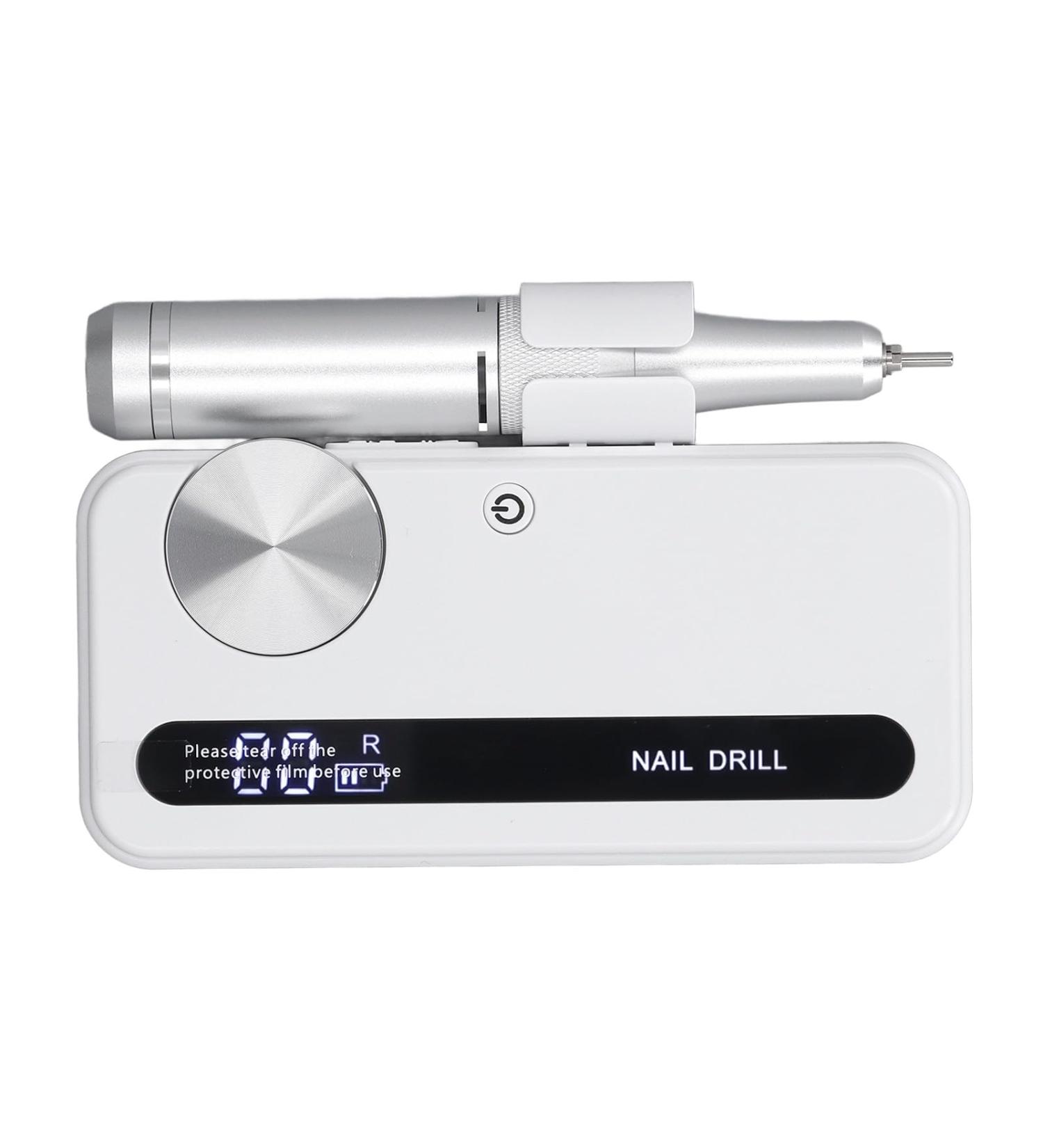 Electric Nail Polisher Easy to Use Electric Nail Grinder Set Portable for Nail Polishing (Pearl White) - Buy Online on GoSupps.com