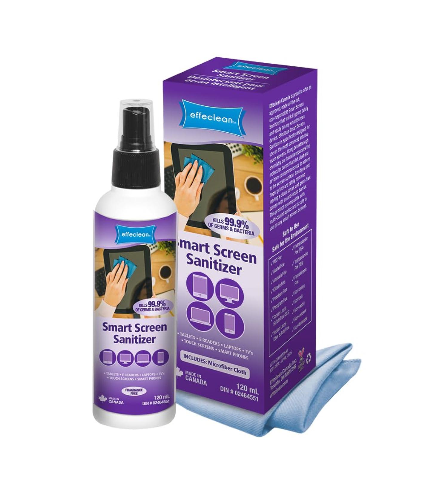 Effeclean Screen Cleaner Kills Germs on Smart Screens Ipad Screen Cleaner iPhone Screen Cleaner Tablet Screen Cleaner Laptop Screen Cleaner! E-Reader Screen Cleaner - Buy Online on GoSupps.com