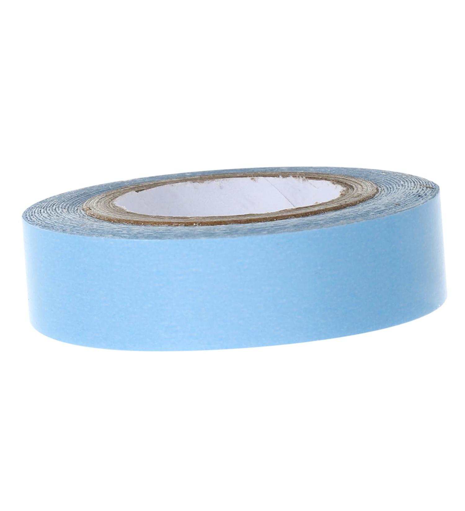 FRCOLOR 1 Roll Wig Film Double Sided Wig Tape Lace Front Wig Tape Hair Extension Tape Hair Bands Hair Wig Tape Hair Glue for Lace Wigs Lace Wig Tape Strips Bald Cap Adhesive Tissue 4.70X4.70X1.30CM Blue - Buy Online on GoSupps.com