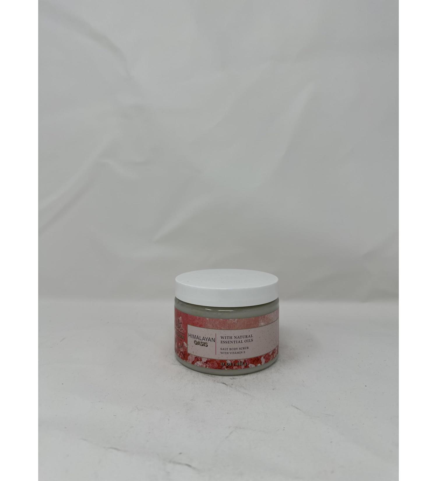 Himalayan Oasis: Lime Vetiver Salt Body Scrub 17 oz / 482 g (Vitamin E)