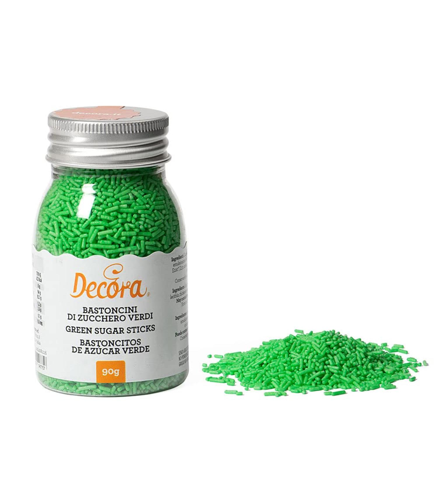 Decora 2081116 Green Sugar Sprinkles - 90g Pack for Baking & Decorating | International Shipping Available - Buy Online on GoSupps.com