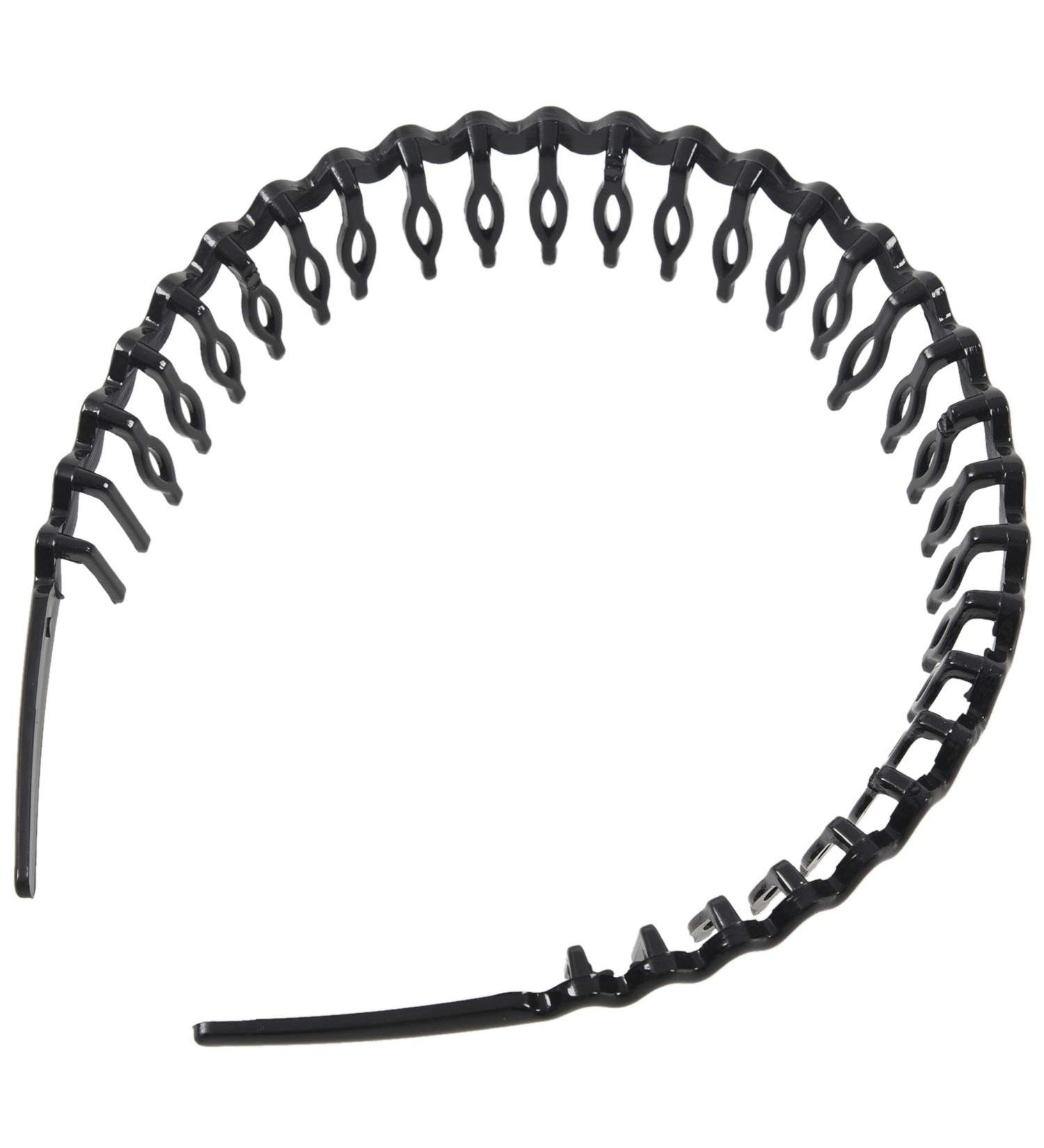 YIZAN (R) Plastic Teeth Comb Hairband Hair Hoop Headband Black for Woman - Buy Online on GoSupps.com