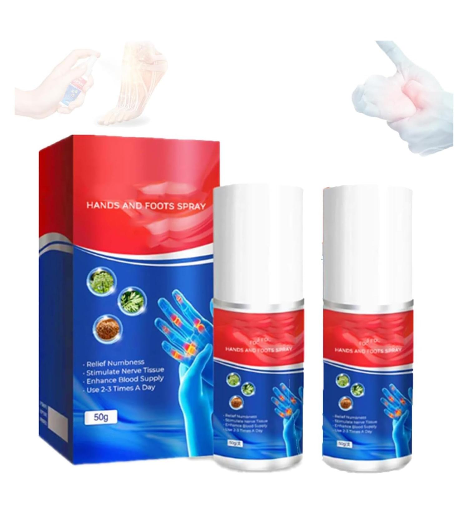 Buy GFOUK NUMBFIX Hands and Foot Spray - Relieve Joint Discomfort - 2 PCs for All | International Shipping - Buy Online on GoSupps.com