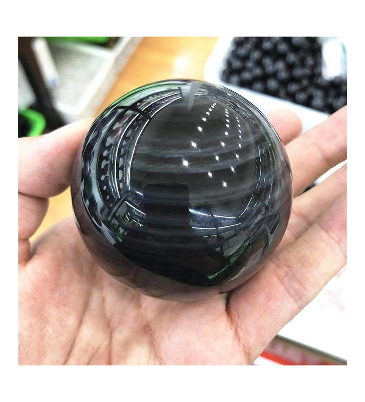 JUKUCKV Spiritual Support Natural Quartz Cat Eye Obsidian Balls - Healing Crystals for Meditation & Energy Boost - Buy Online on GoSupps.com