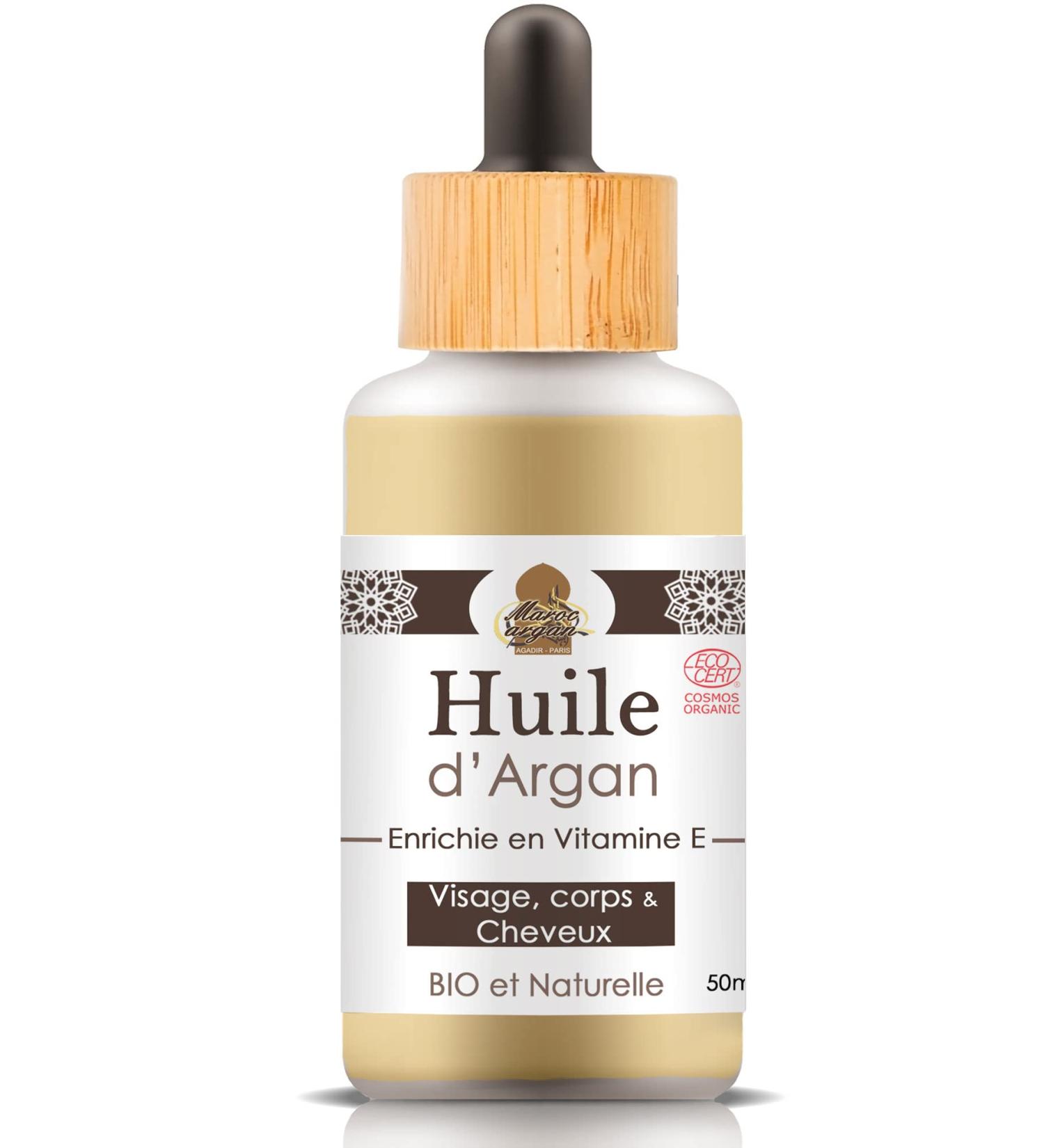 Argan Oil Enriched with Vitamin E - Pure and Organic - Cold Pressed from Moroccan Argan Grove - 50 ml - Buy Online on GoSupps.com
