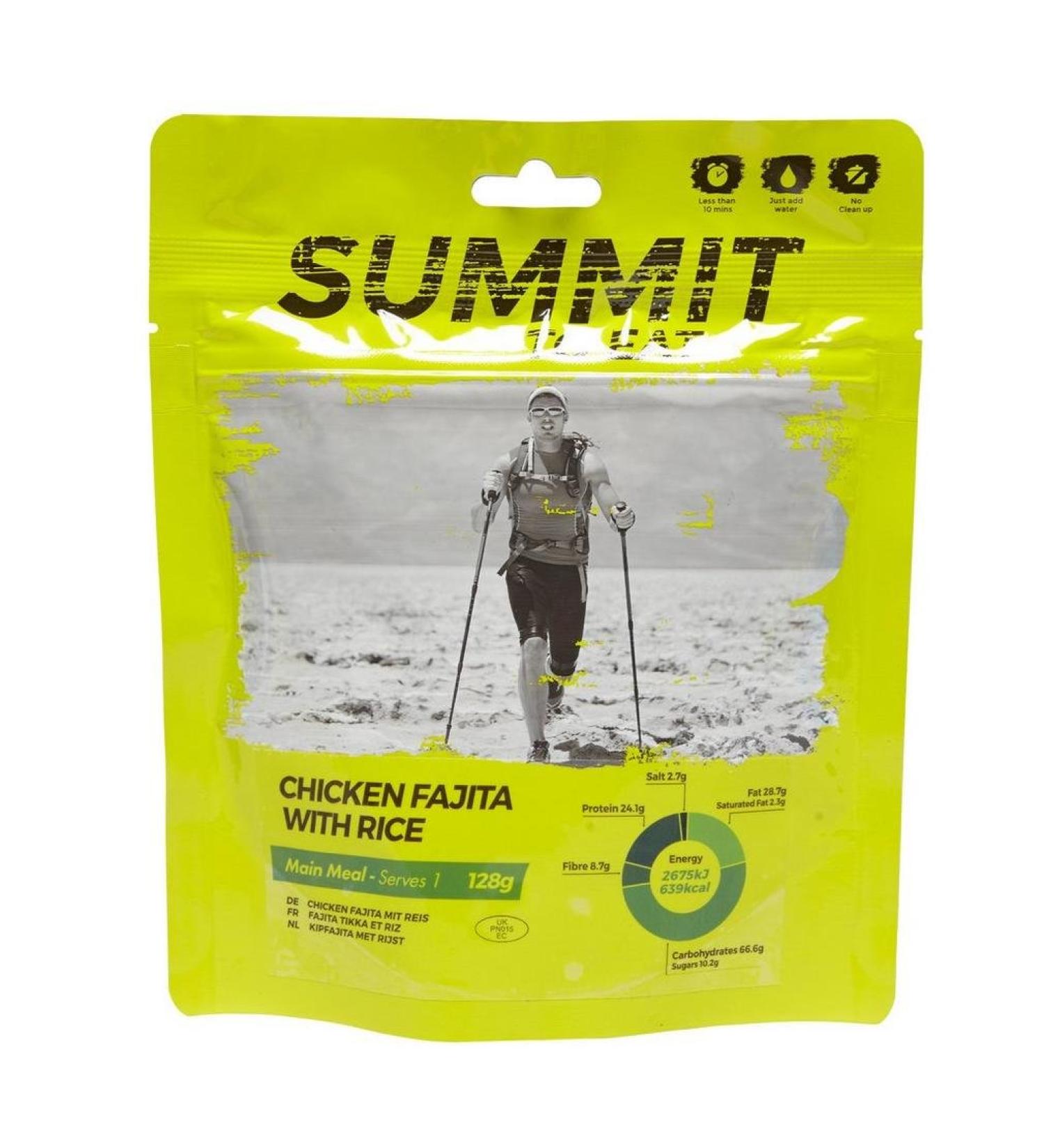 Summit to Eat Kip Fajita Met Rijst Summit to Eat 128g - Buy Online on GoSupps.com