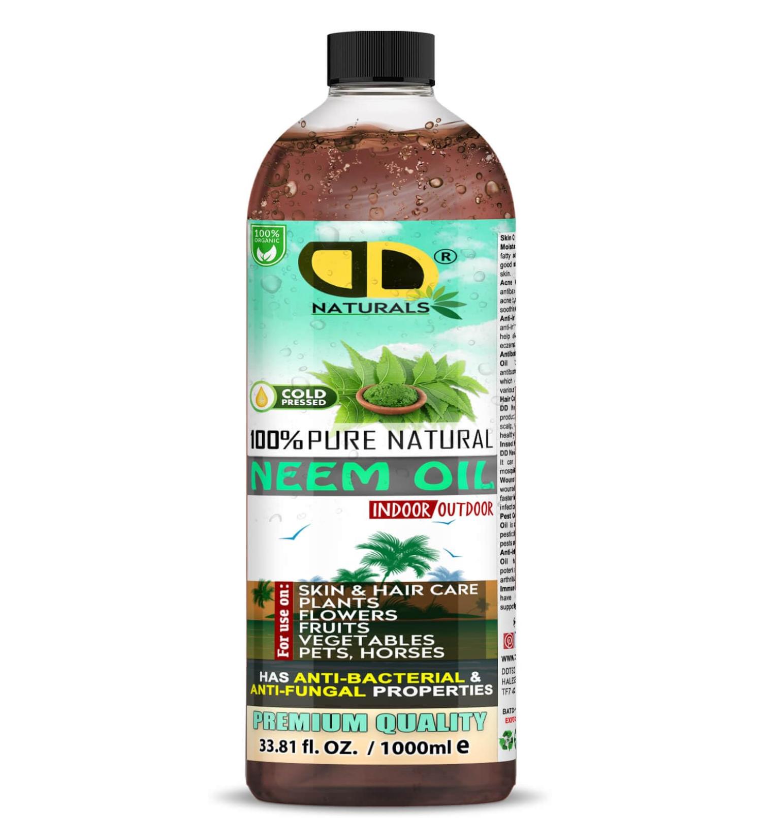 DD Teck 100% Pure Premium Quality Multi-Purpose Hair Oil, Nail, Eyebrow & Scalp Oil for Hair Growth, Garden - Plants - Home & More, 500ml,