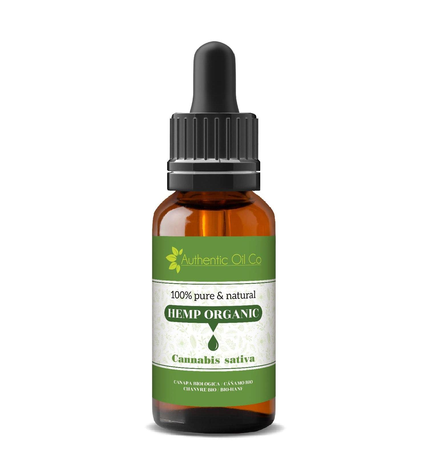 Hemp seed oil organic cold pressed 100% pure and natural vegan and animal test -free on a herbal basis 10ml 10 ml (1 Pack)