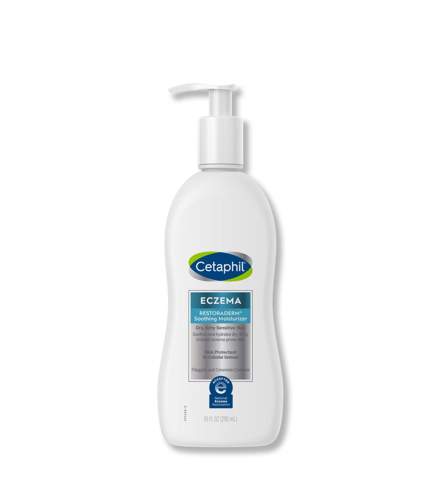 Cetaphil Restoraderm Soothing Moisturizer for Eczema Prone Skin - 10 fl oz | 24Hr Hydration, No Added Fragrance | Doctor Recommended Sensitive Skincare Brand - Buy Online on GoSupps.com