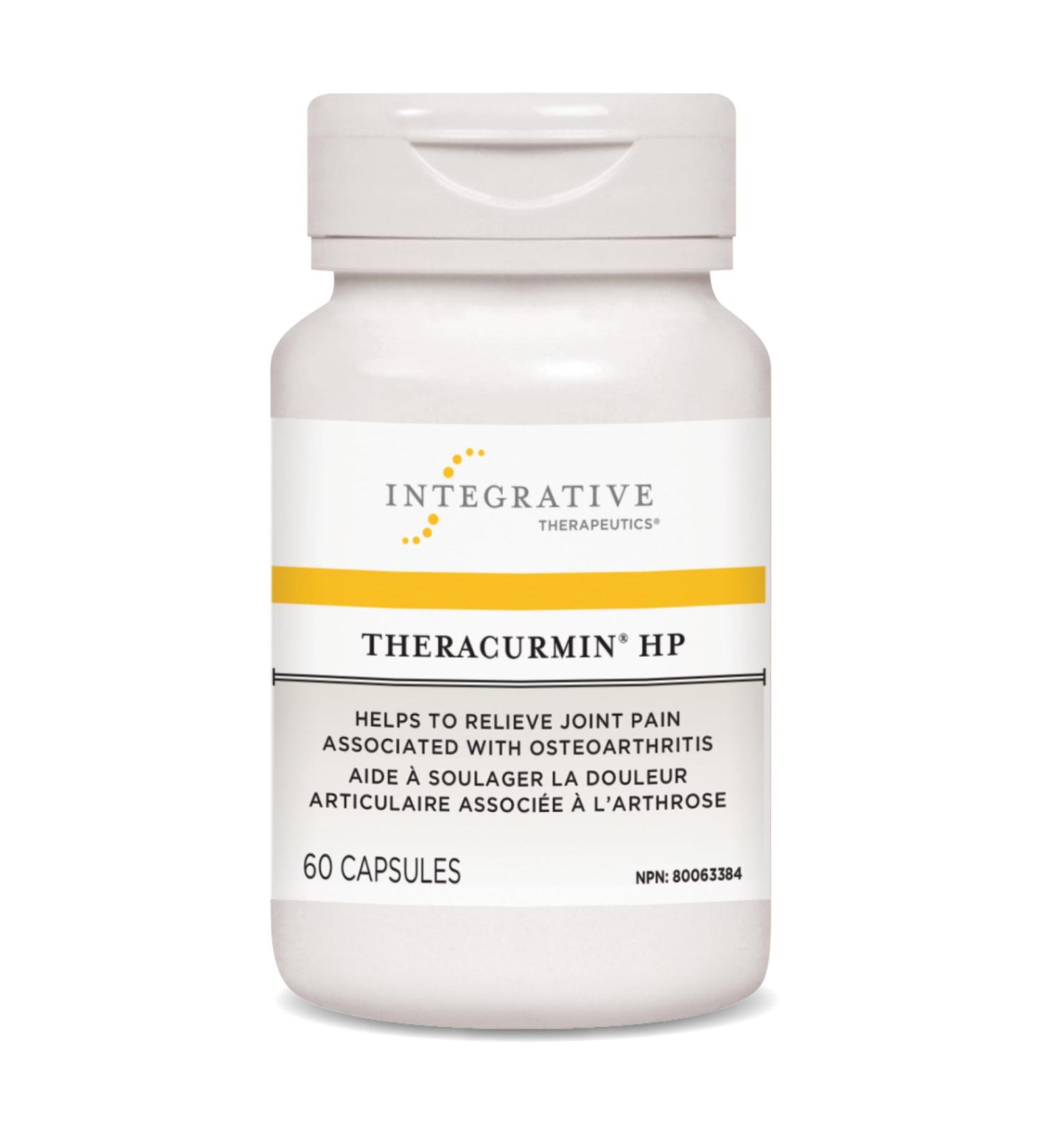 Integrative Therapeutics - Theracurmin HP - Turmeric Curcumin Supplement - 27x More Bioavailable - High Absorption Turmeric* - Helps to Relieve Joint Pain Associated with Arthritis - Vegan - 60 Capsules - Buy Online on GoSupps.com